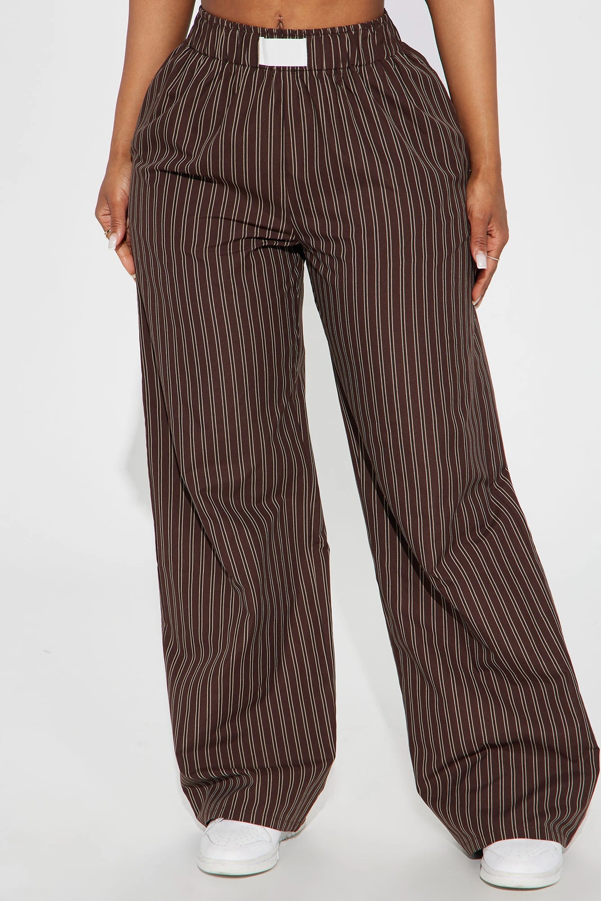 Aurora Striped Boxer Pant - Chocolate — Chocolate