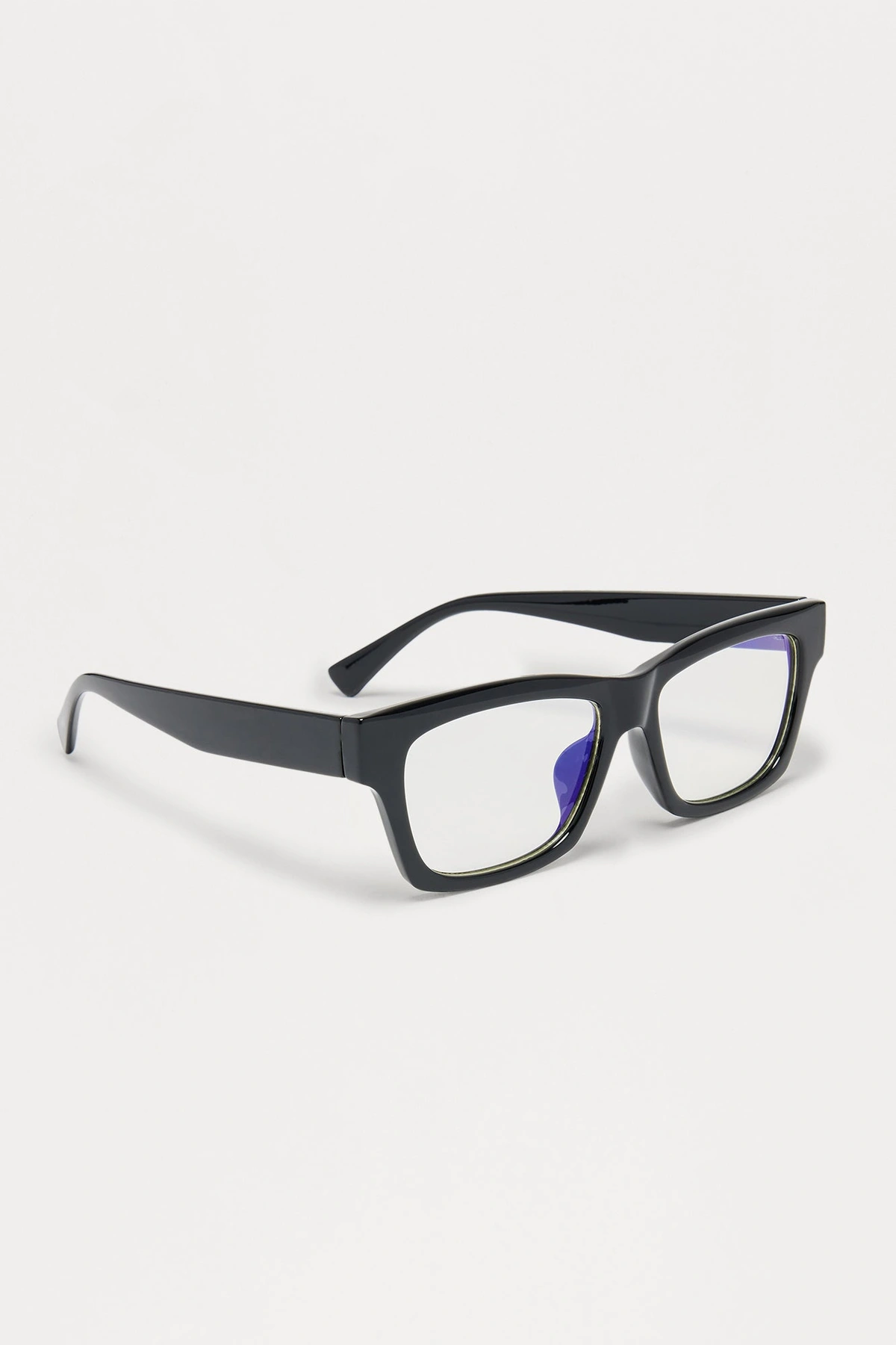 Since Fiction Square Blue Light Glasses - Black — Preto