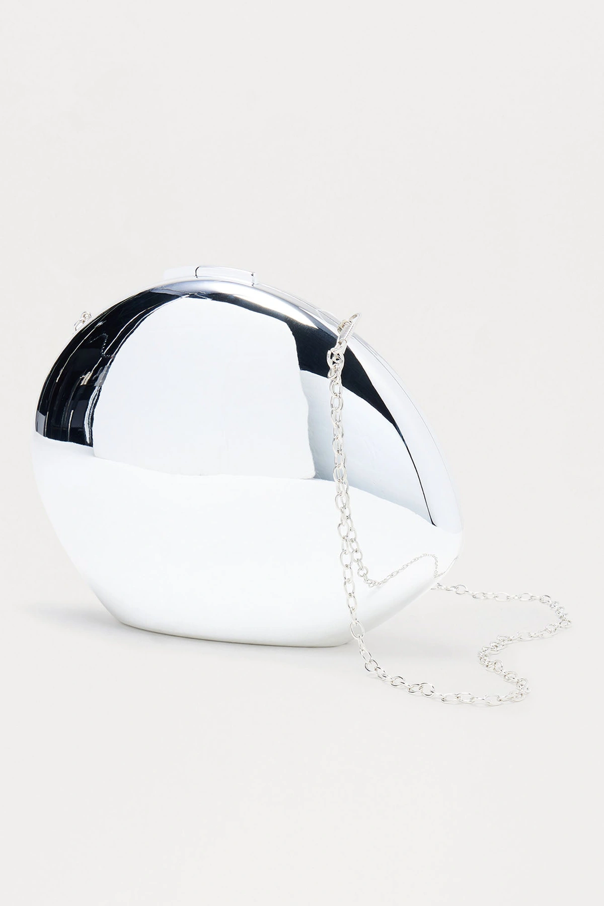 Self Reflection Clutch - Silver — Prateado