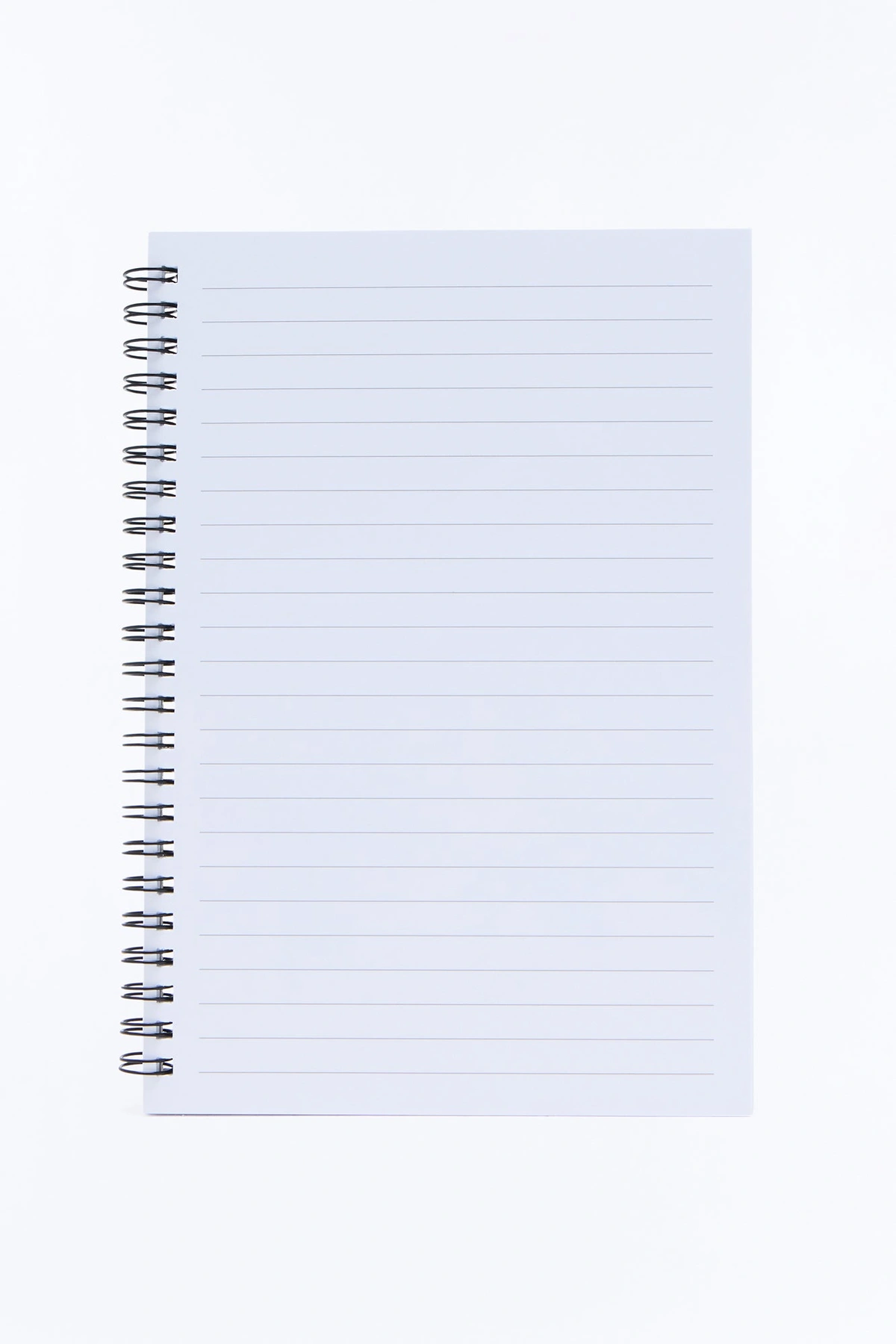 Overworked And Underpaid Spiral Notebook - White/Black — Branco/Preto