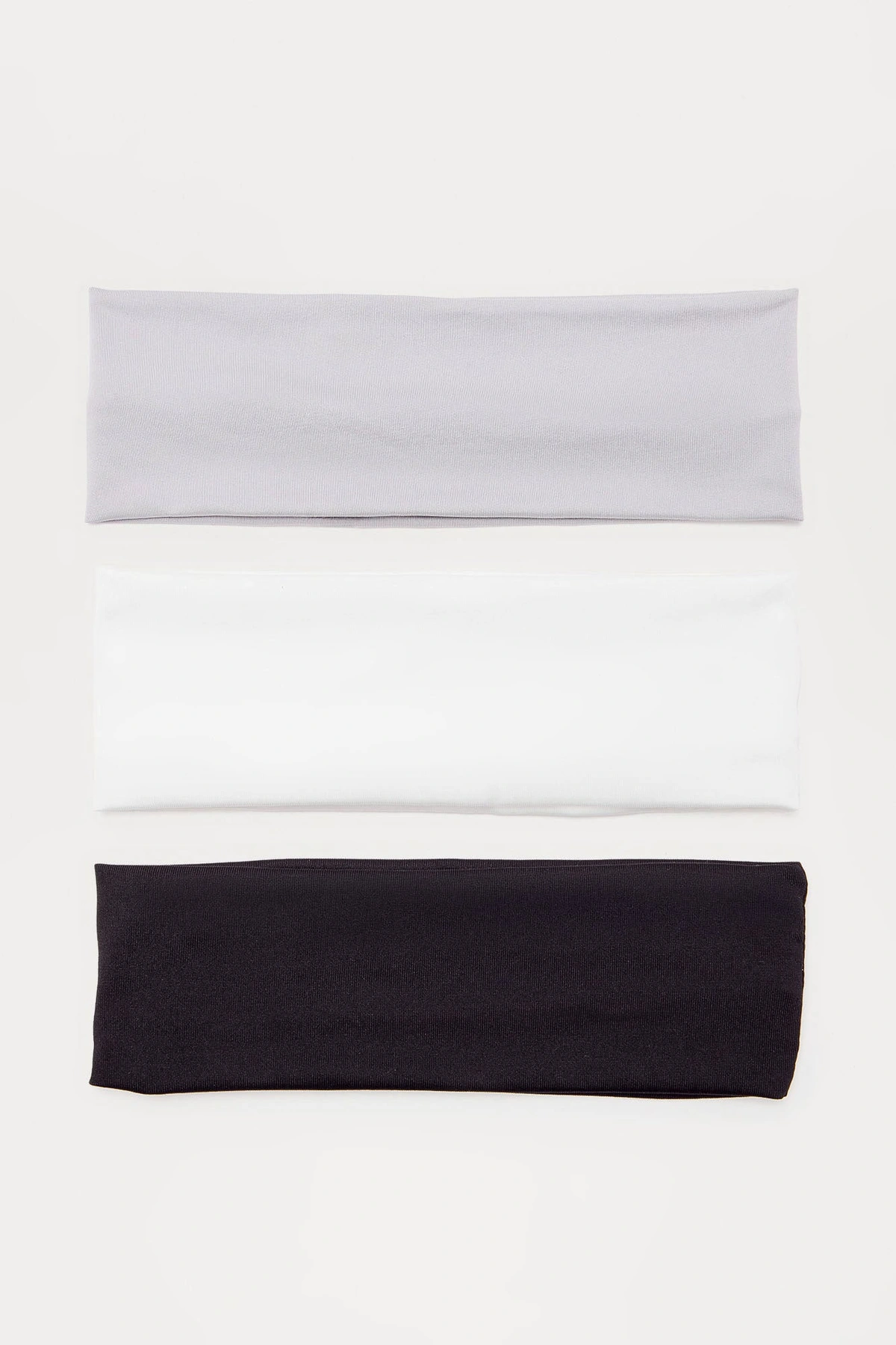 Athletic Girly 3 Piece Headband Set - Black/combo — Preto/combinação