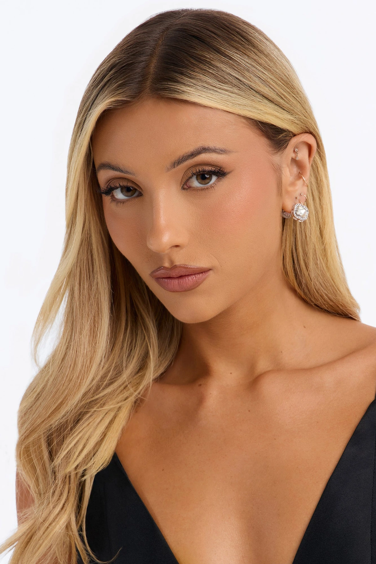 Aurora Cut Earrings - Silver — Prateado