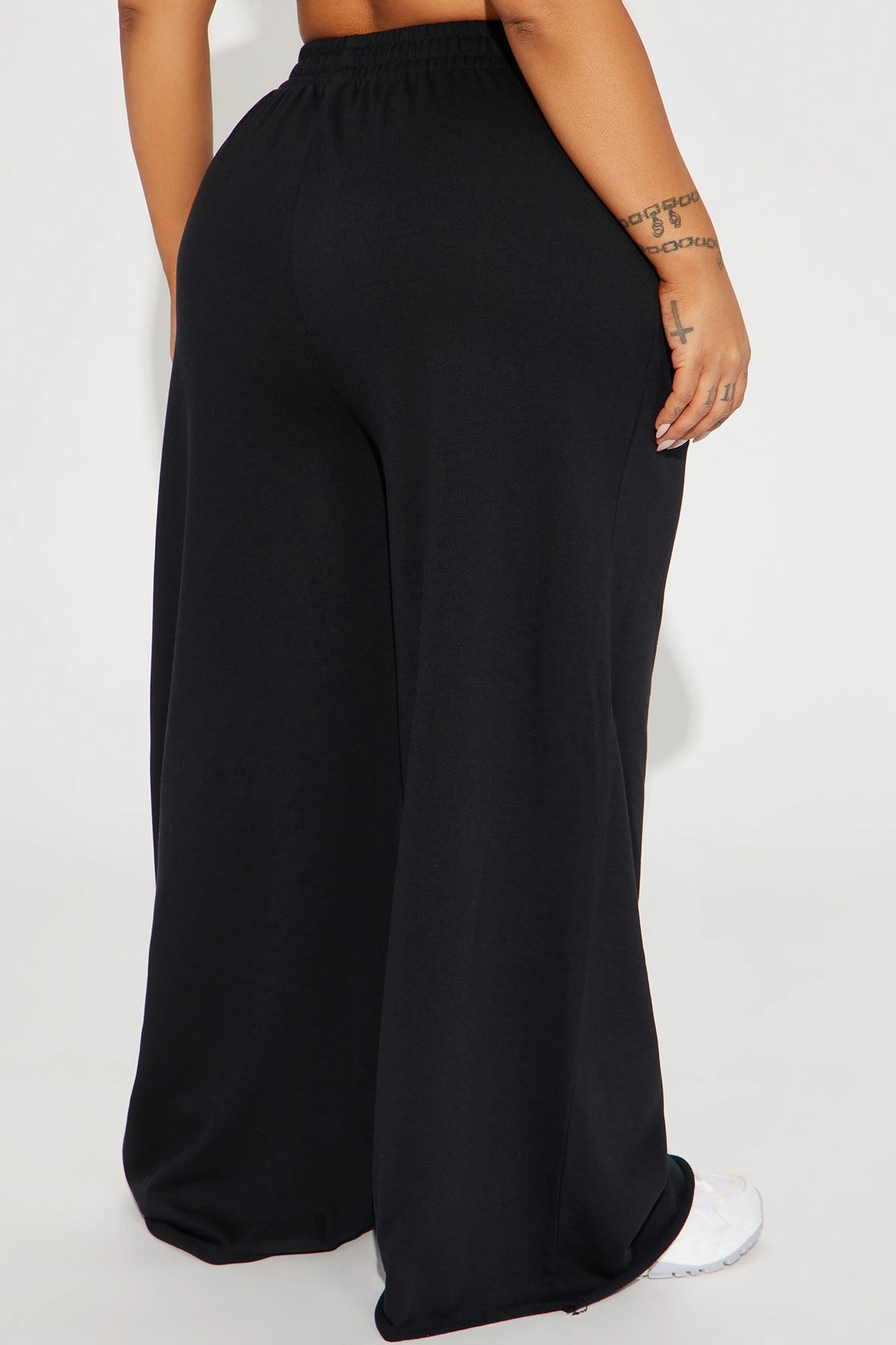 Fair Game Lounge Wide Leg Pant - Black — Preto