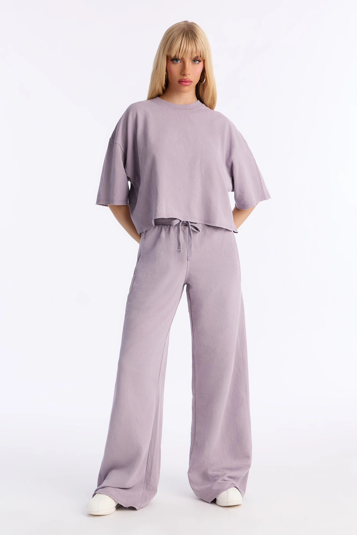 Strollin' Around Pant Set - Lilac — Lilás