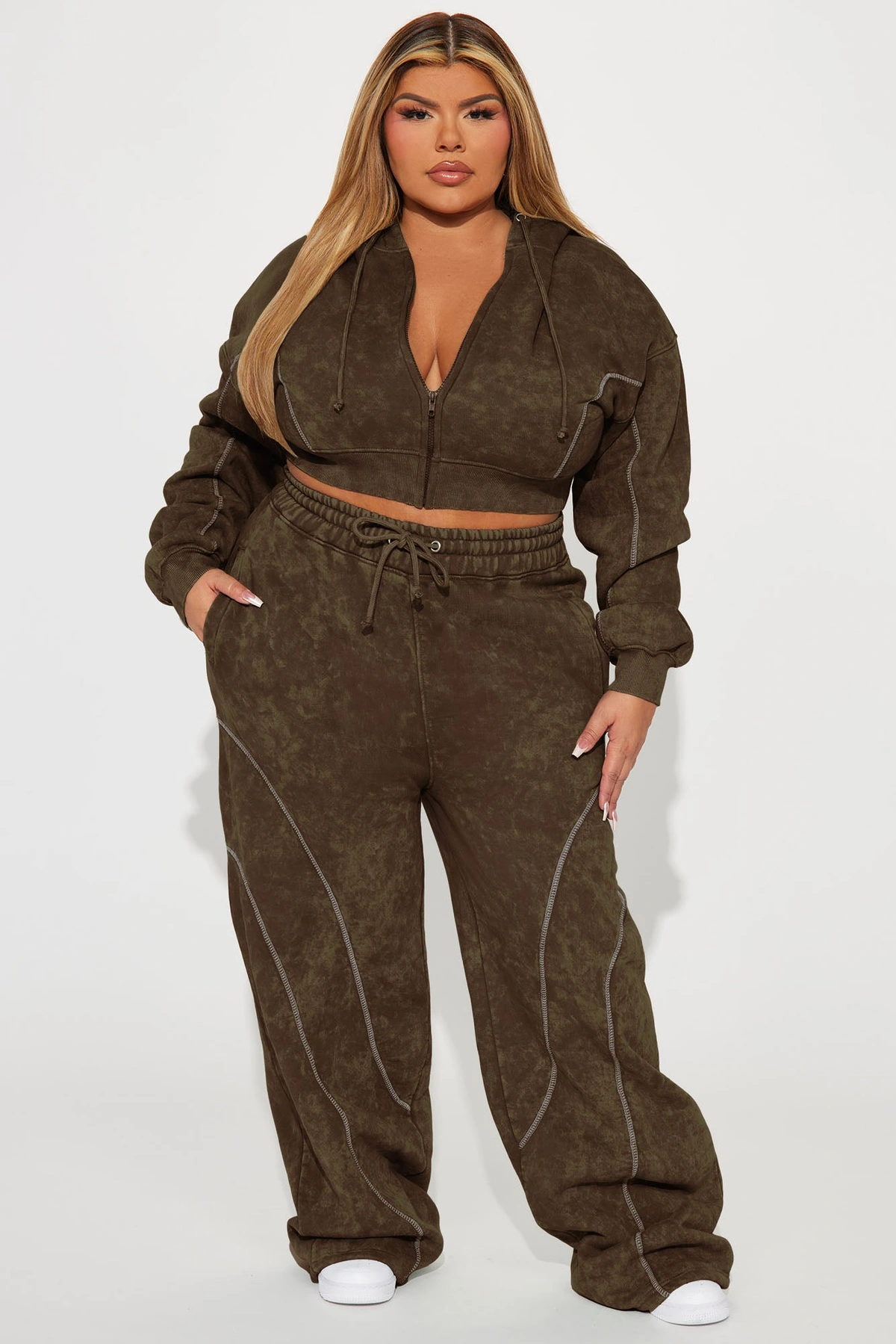 Norah Washed Lounge Pant - Brown — Castanho