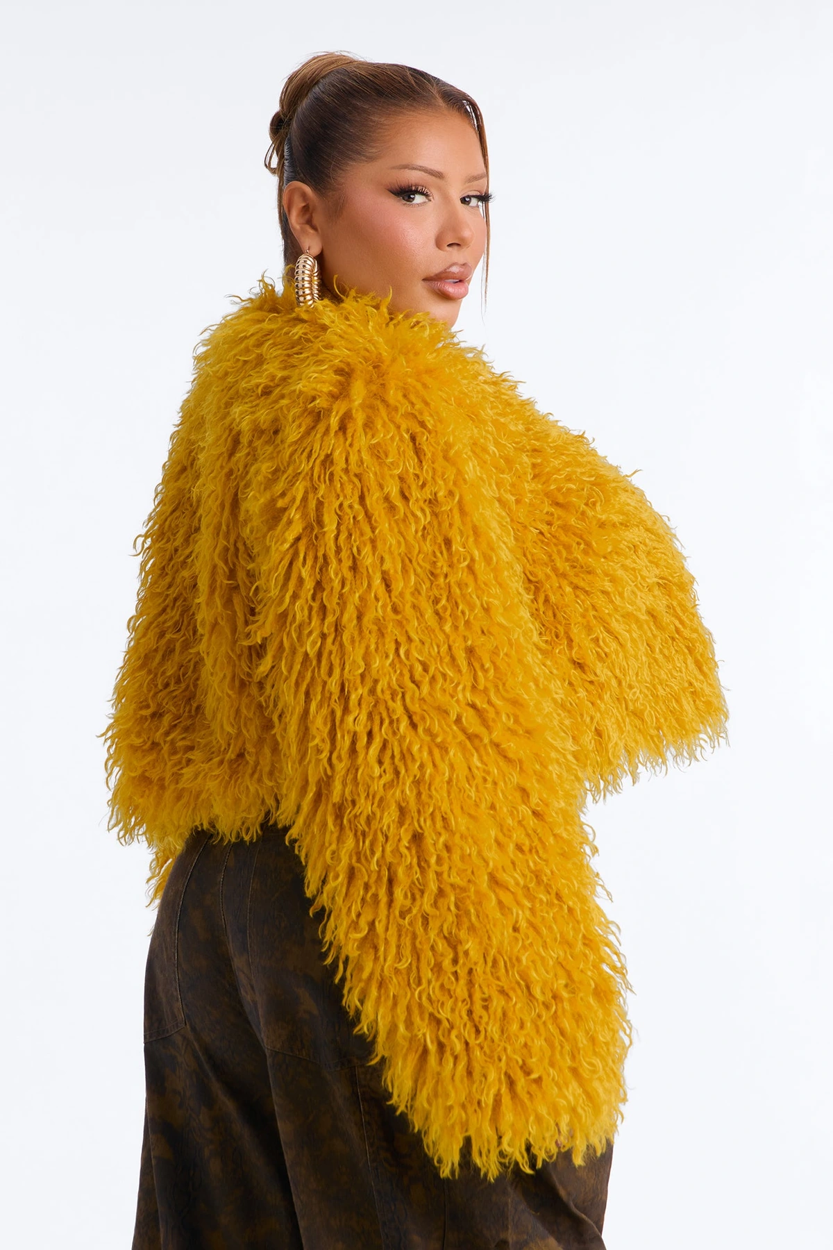 Sydney Faux Fur Coat - Honey — Honey