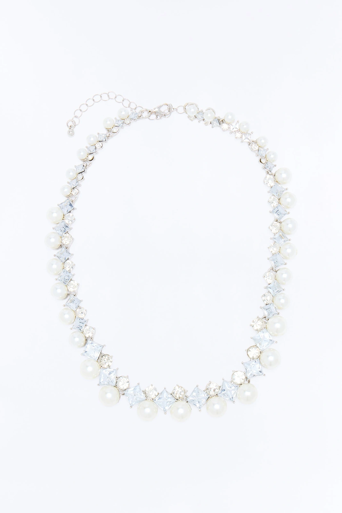 Lucky Catch Pearl Choker - Silver — Prateado