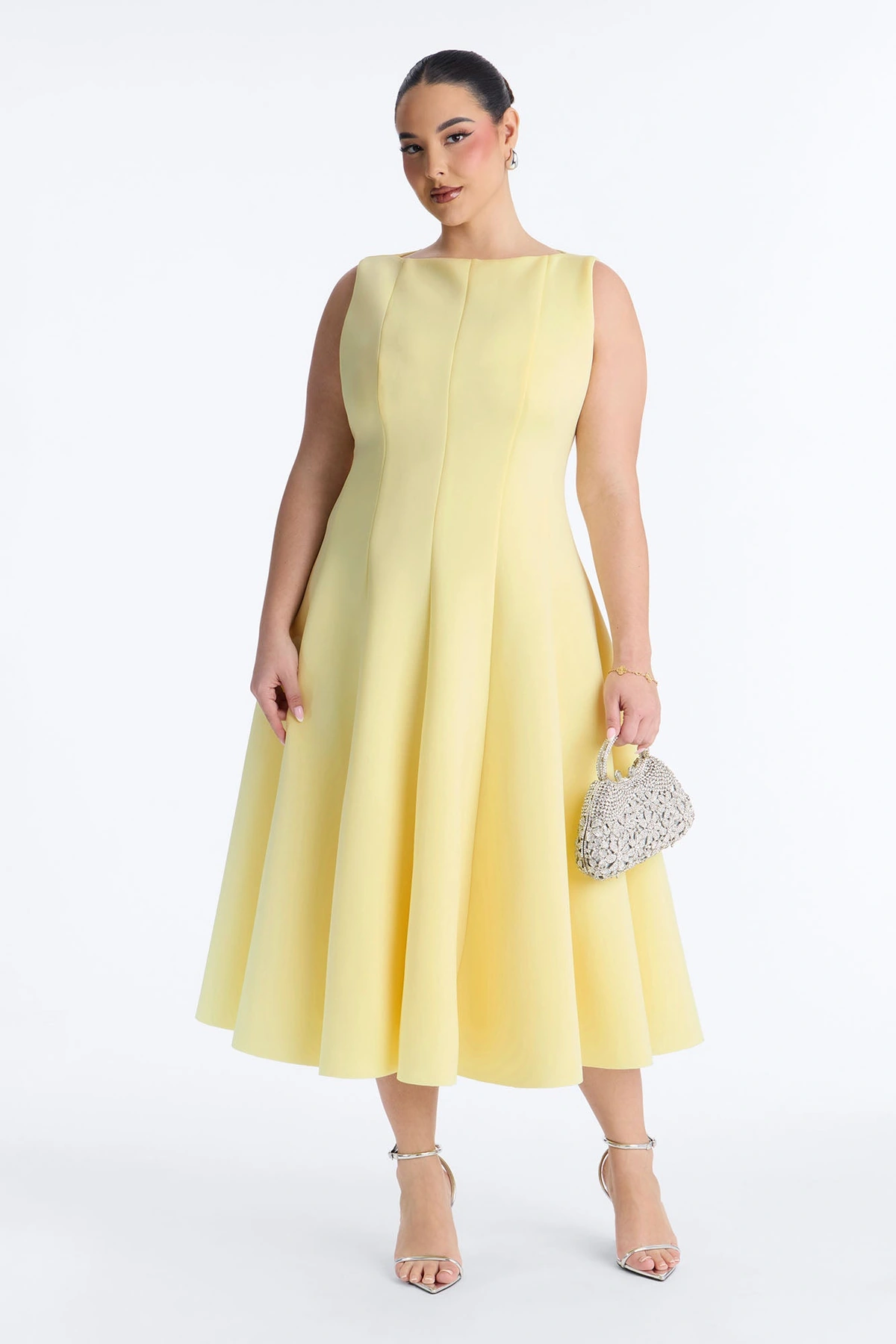 Sweet Sunday Pleated Midi Dress - Butter Yellow — Butter Amarelo