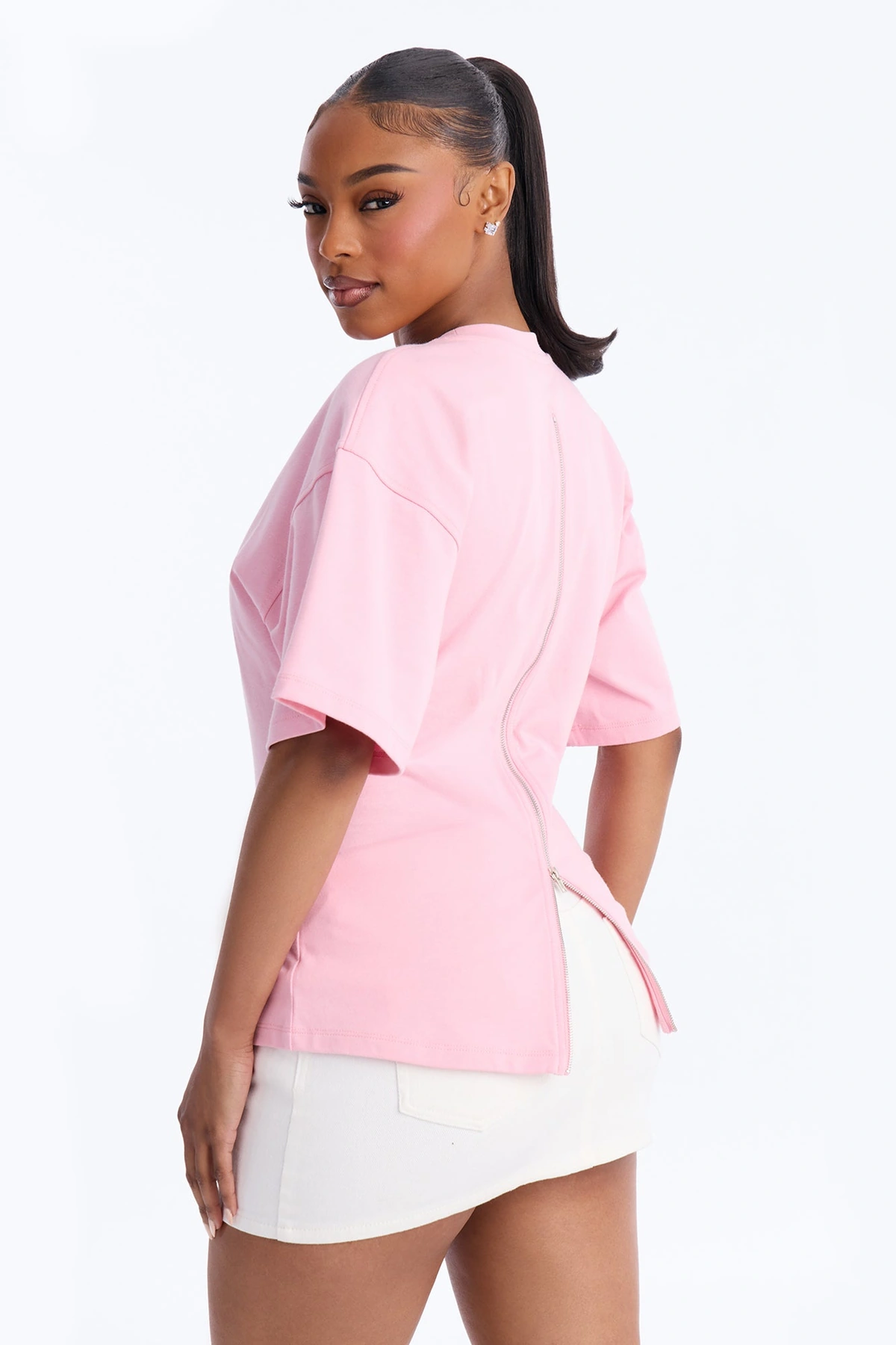 Jayden Fitted T-Shirt - Pink — Rosa