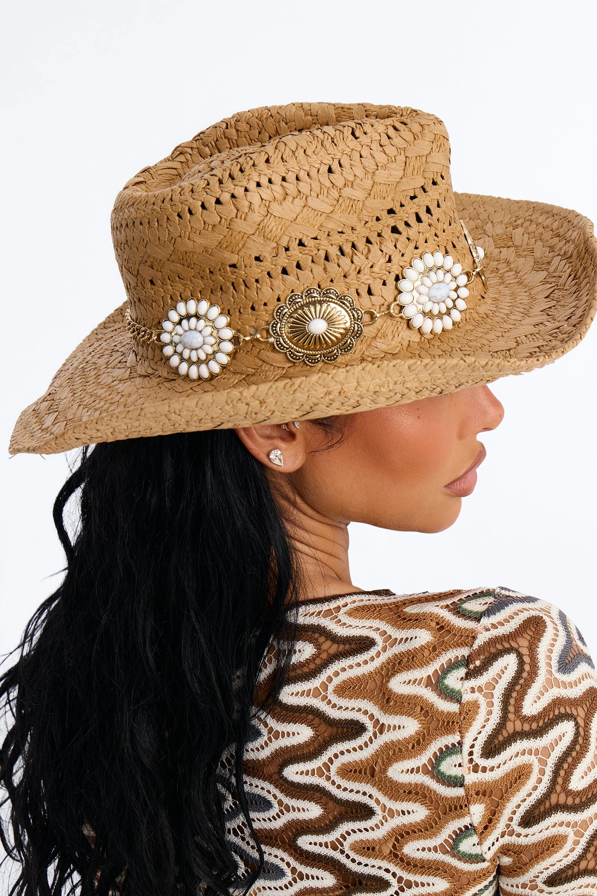 Rodeo Jewels Straw Cowboy Hat - Natural — Natural