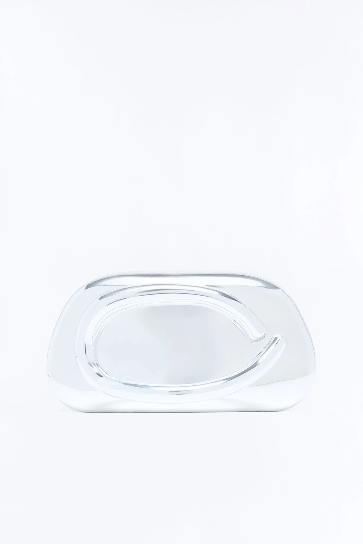Most Modest Liquid Metal Clutch - Silver — Prateado