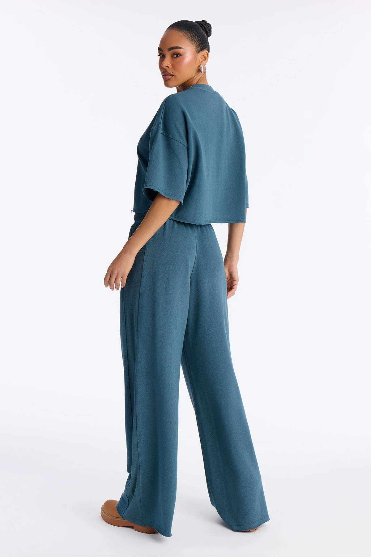 Strollin' Around Pant Set - Teal — Verde-petróleo
