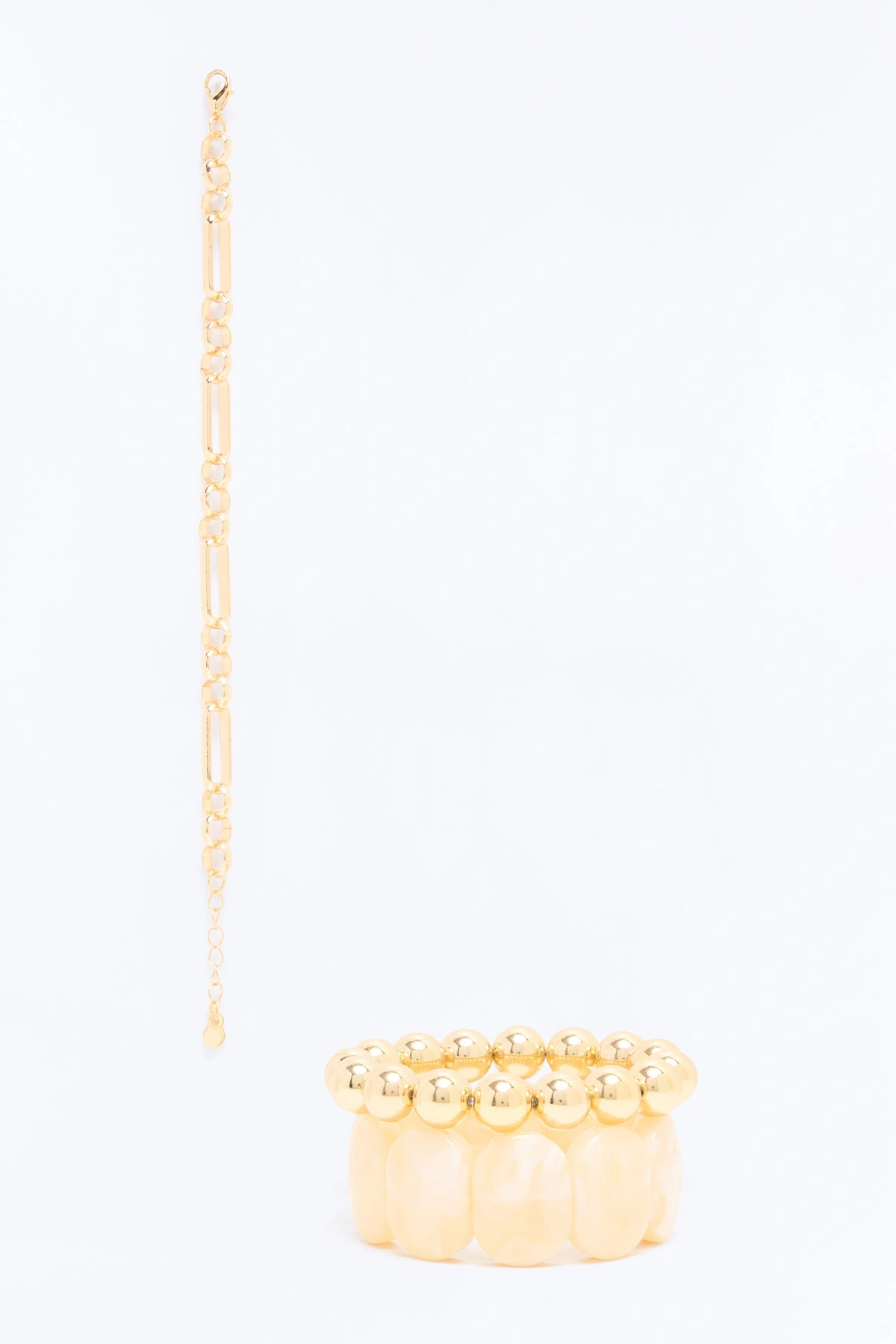 Island Babe 3 Piece Bracelet Set - Gold/combo — Dourado/combinação