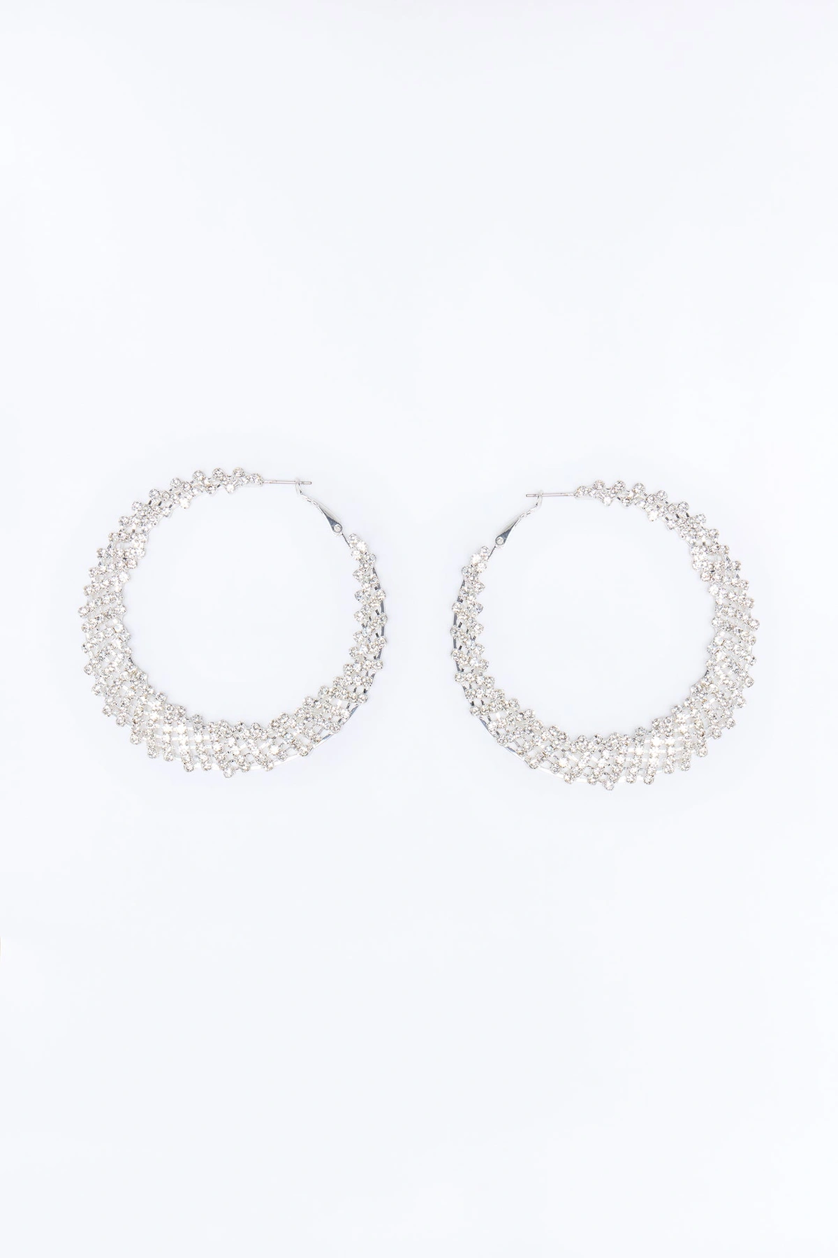 Time To Shine Hoop Earrings - Silver — Prateado