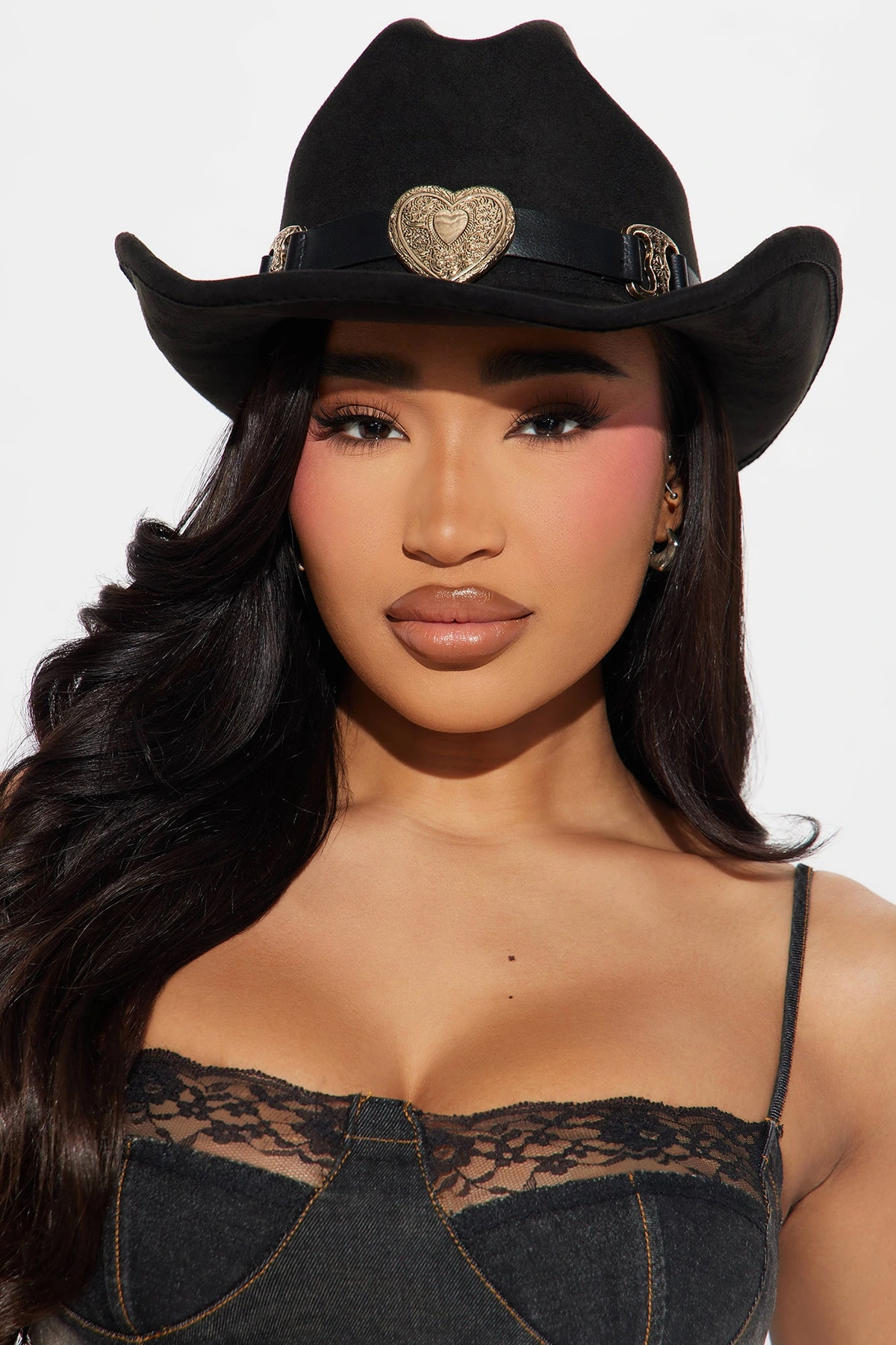 Ride Or Die Kinda Love Cowboy Hat - Black — Preto