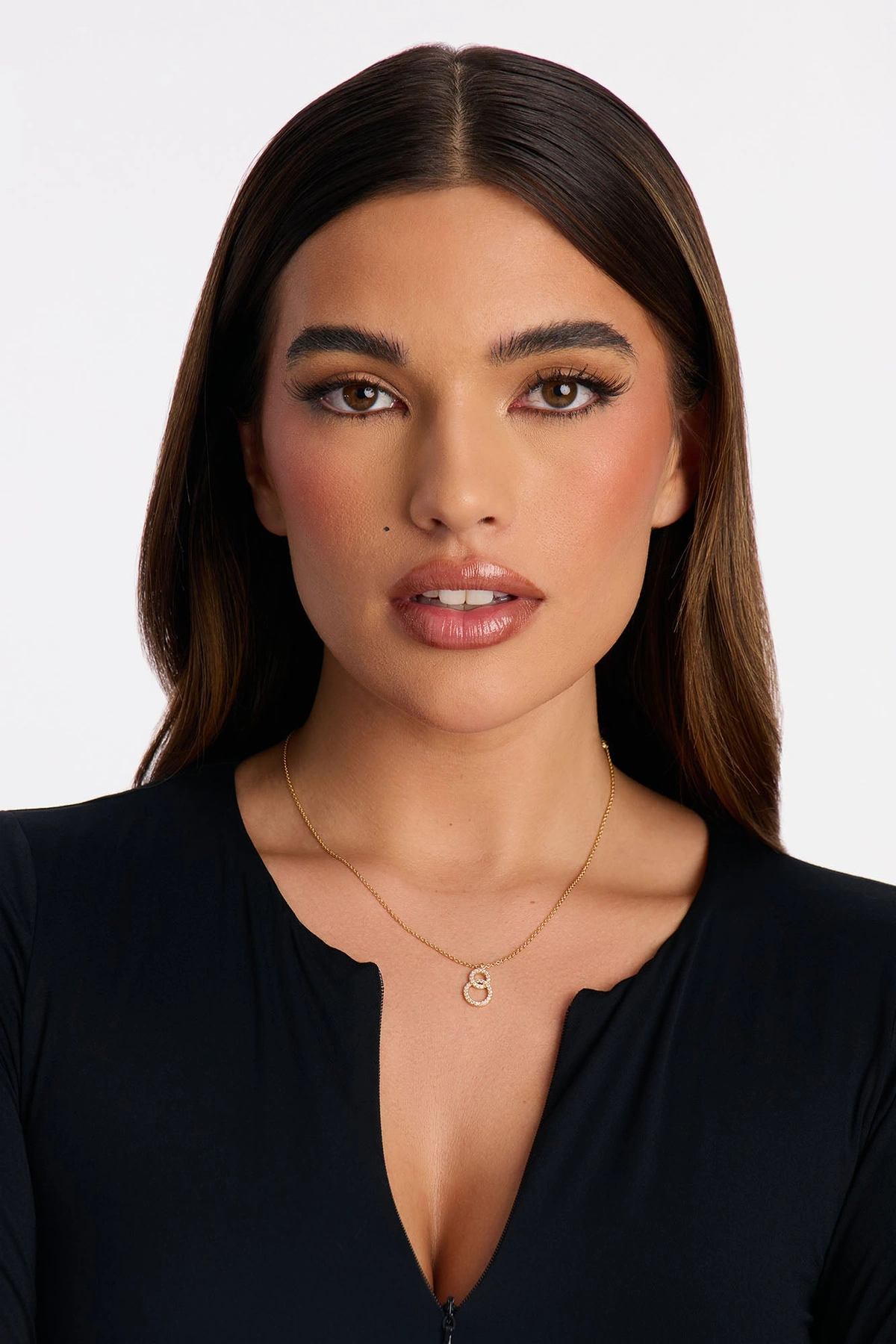 Thinking It Over Pendant Necklace - Gold — Dourado