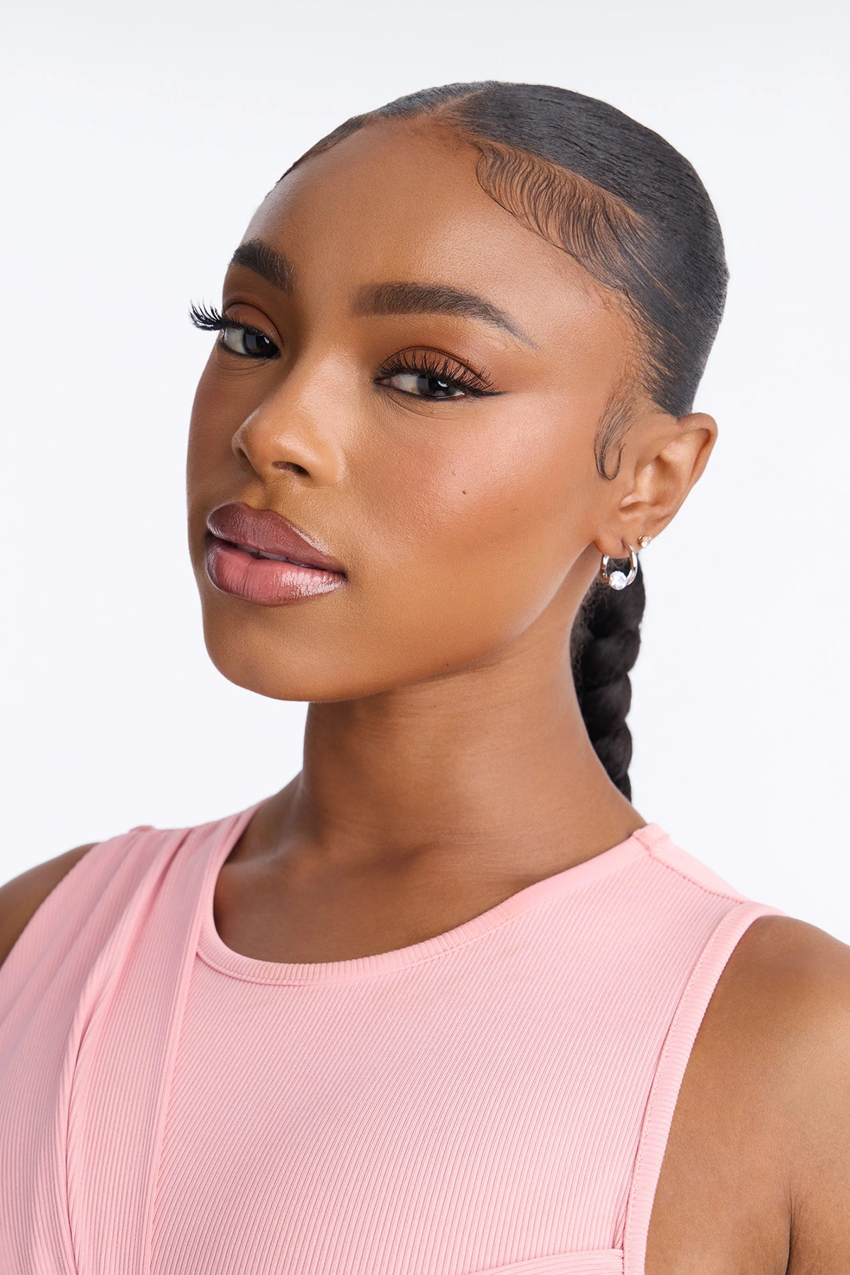 Cubic Zirconia Everyday Hoop Earrings - Silver — Prateado