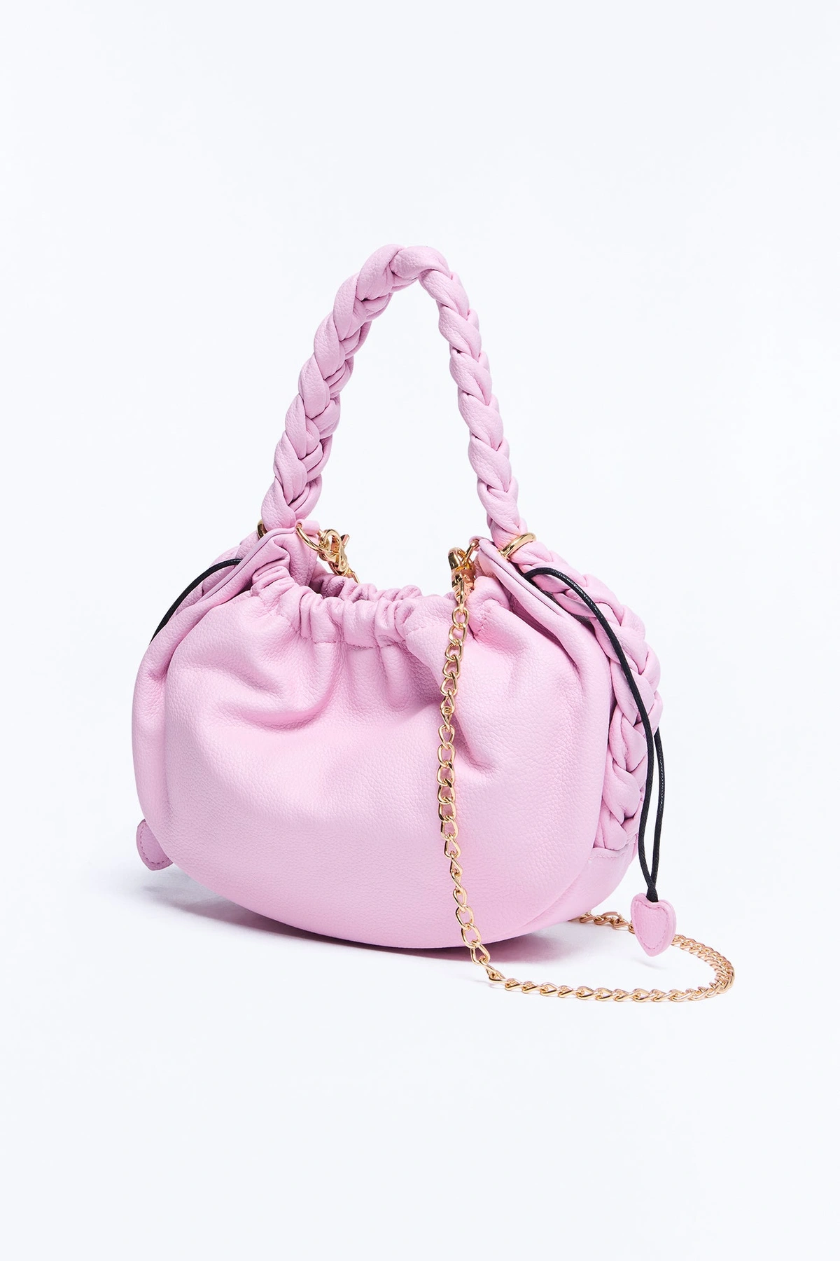 Pull Me Closer Faux Leather Crossbody Handbag - Blush — Blush