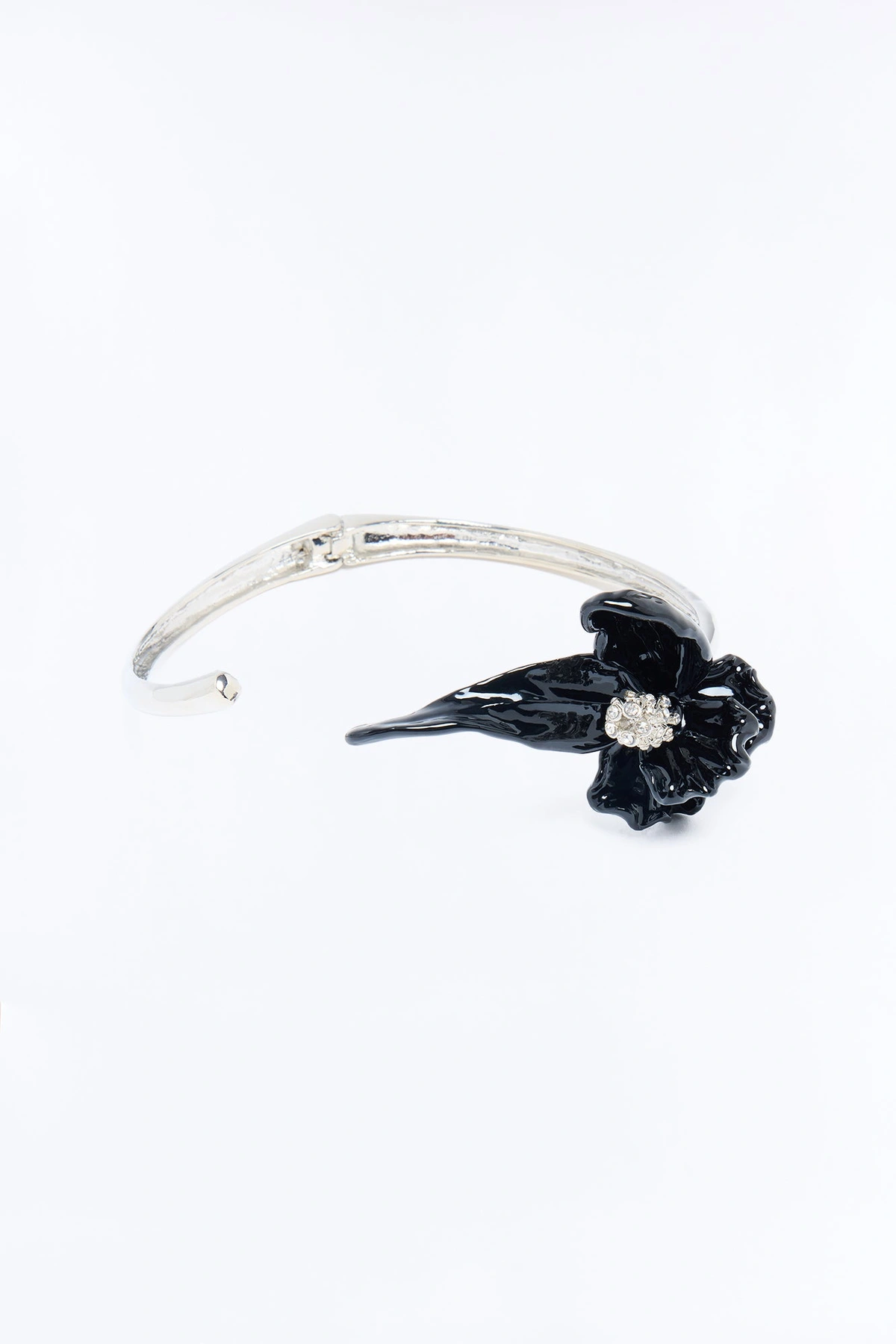 Villa Nights Choker - Silver/Black — Prateado/Preto