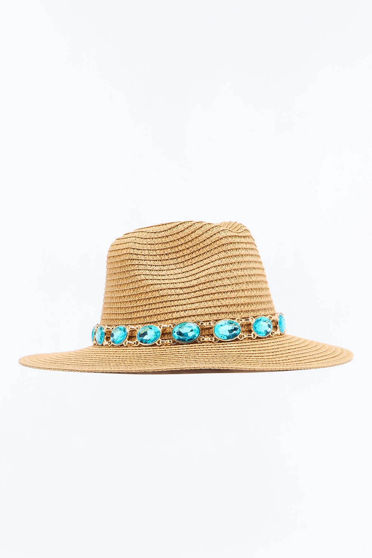 Clear Water Straw Sun Hat - Tan — Castanho-claro