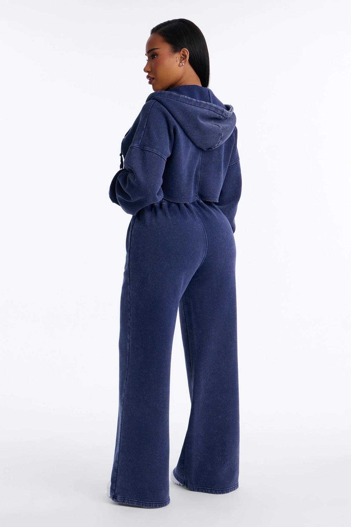 On The Go Fleece Pant Set - Navy — Azul-marinho