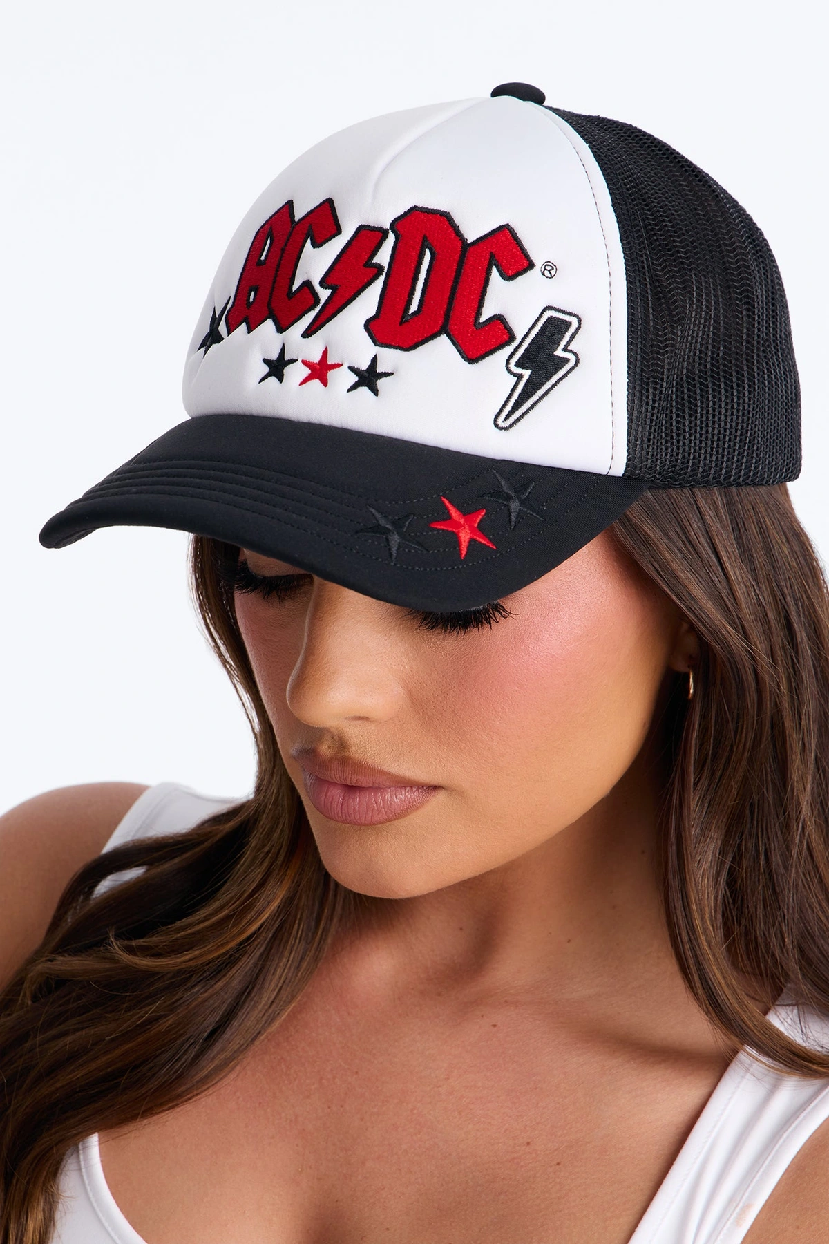 Love ACDC Trucker Hat - Black/combo — Preto/combinação
