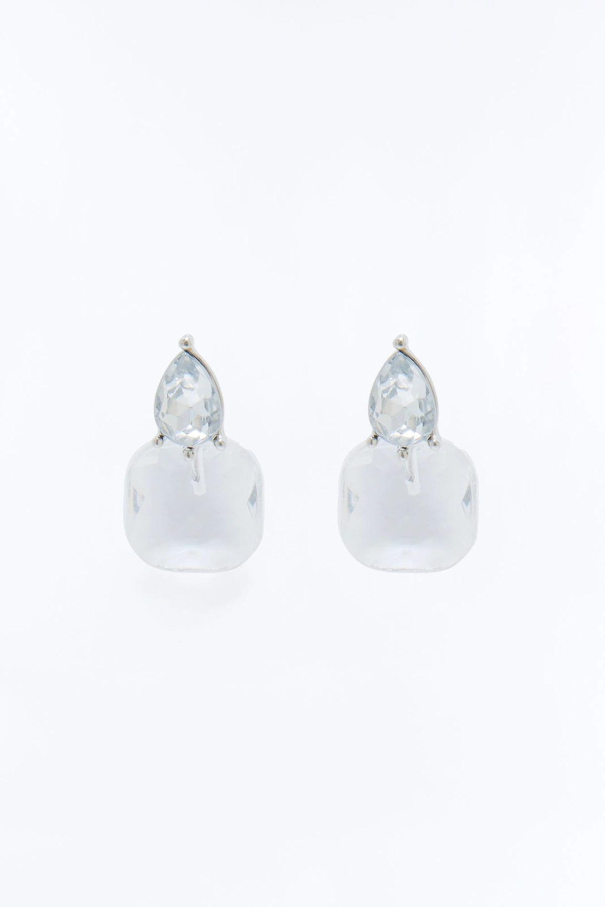 What A Gem Stud Earrings - Silver — Prateado