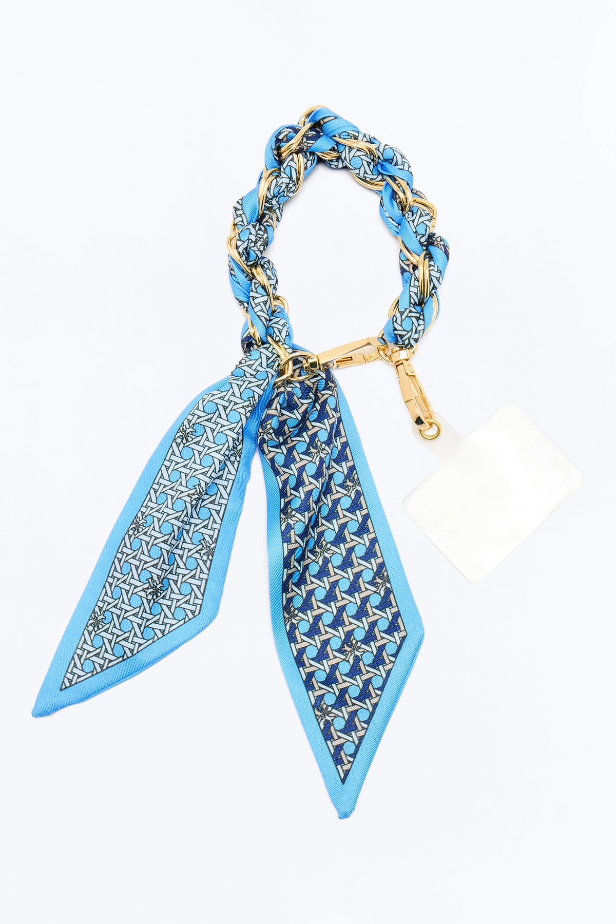 By The Water Phone Scarf Wristlet - Blue/combo — Azul/combinação