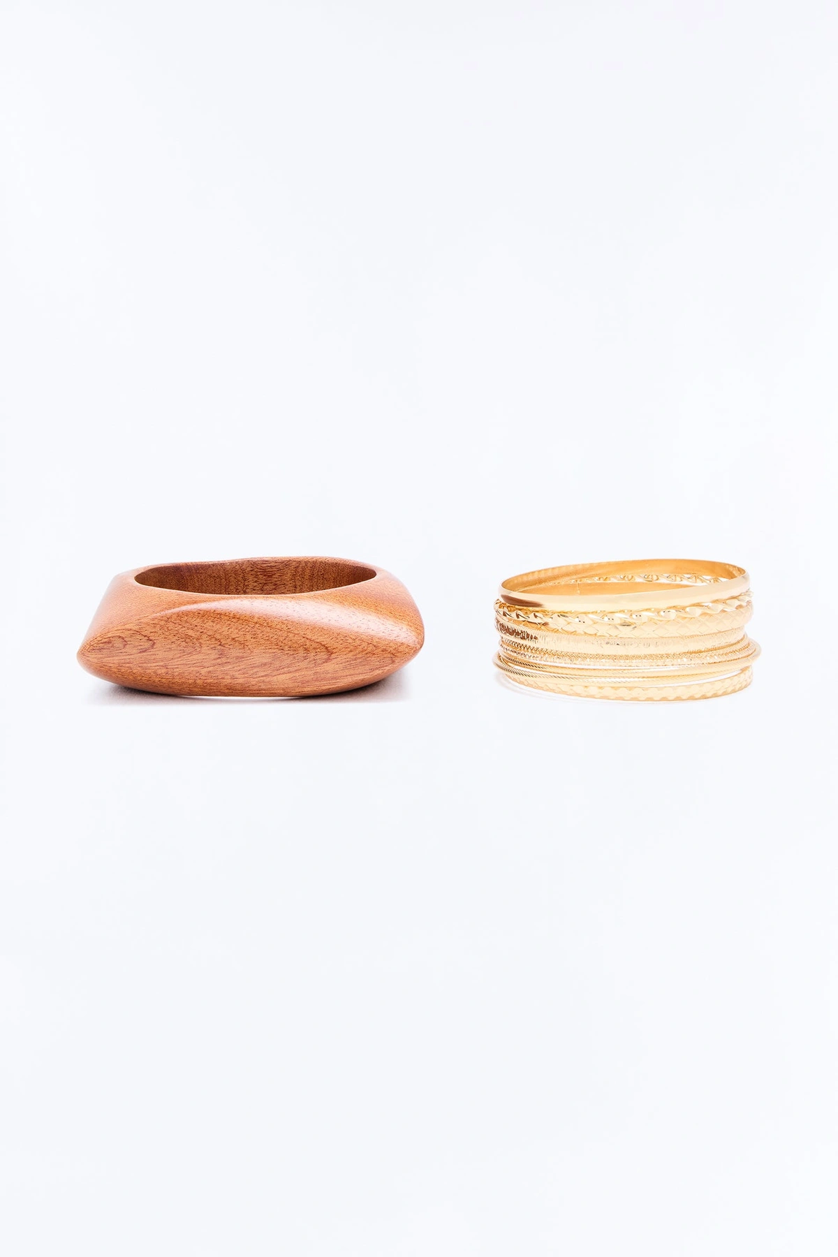 Golden Sand 11 Piece Bracelet Set - Gold/combo — Dourado/combinação