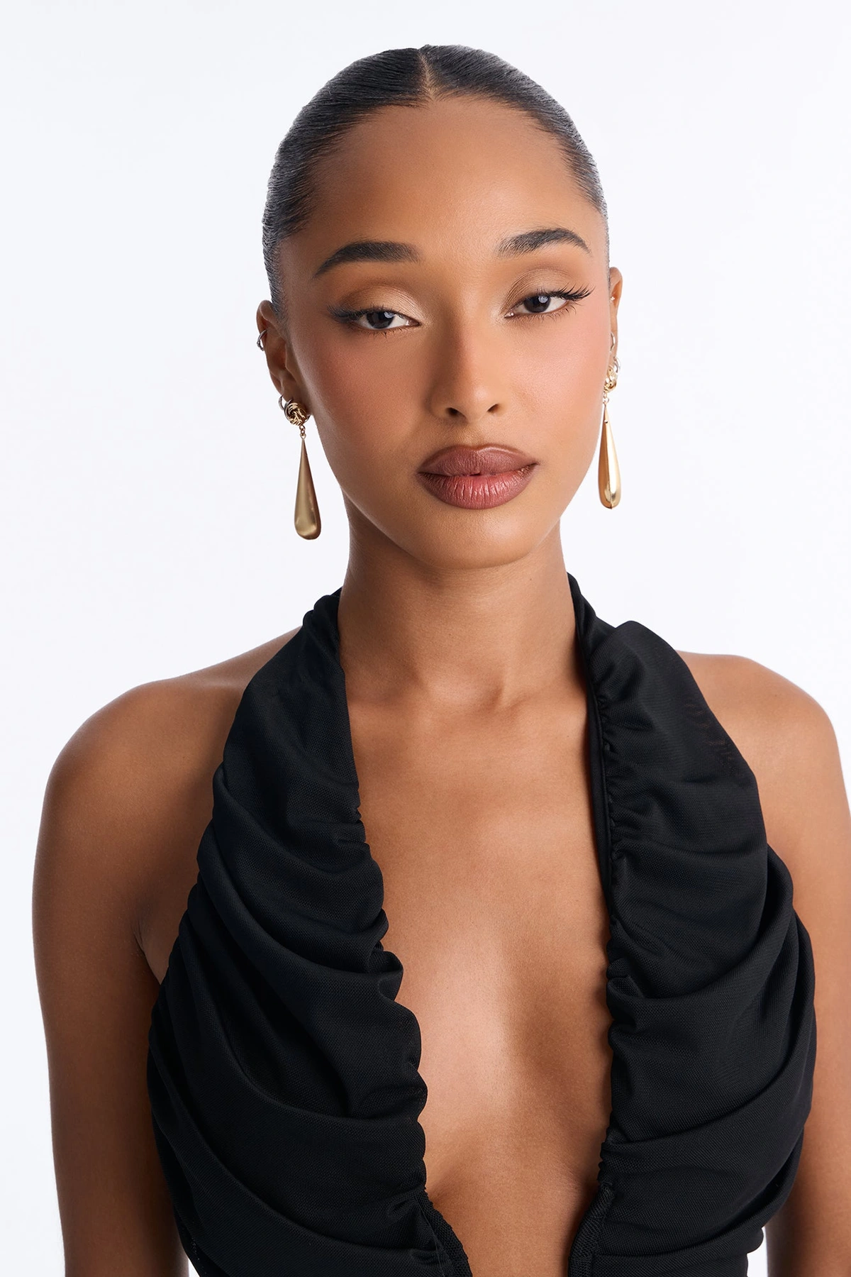 Laurell Drop Earrings - Gold — Dourado