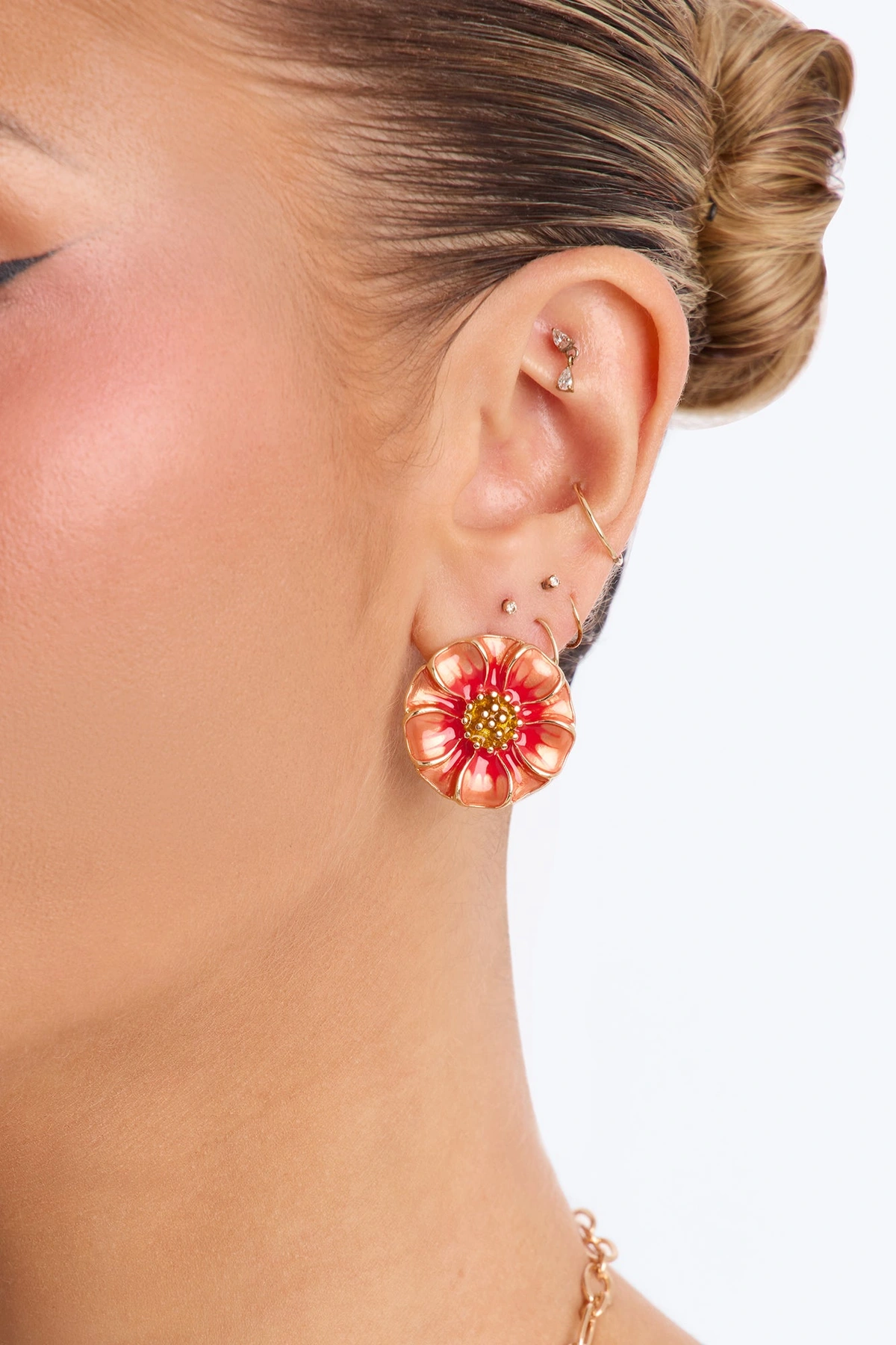 Island Babe Stud Earrings - Pink/combo — Rosa/combinação