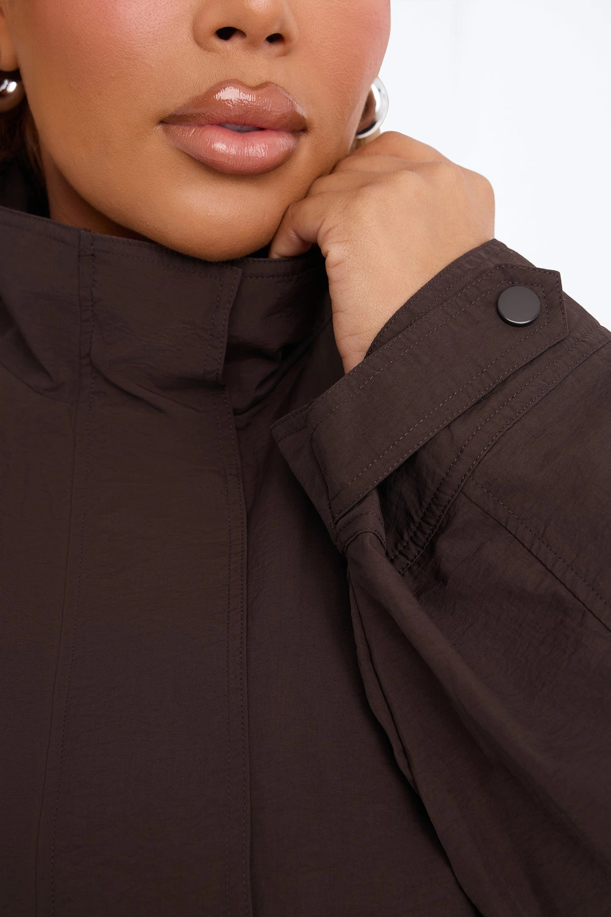 Amalie Windbreaker Jort Set - Chocolate — Chocolate