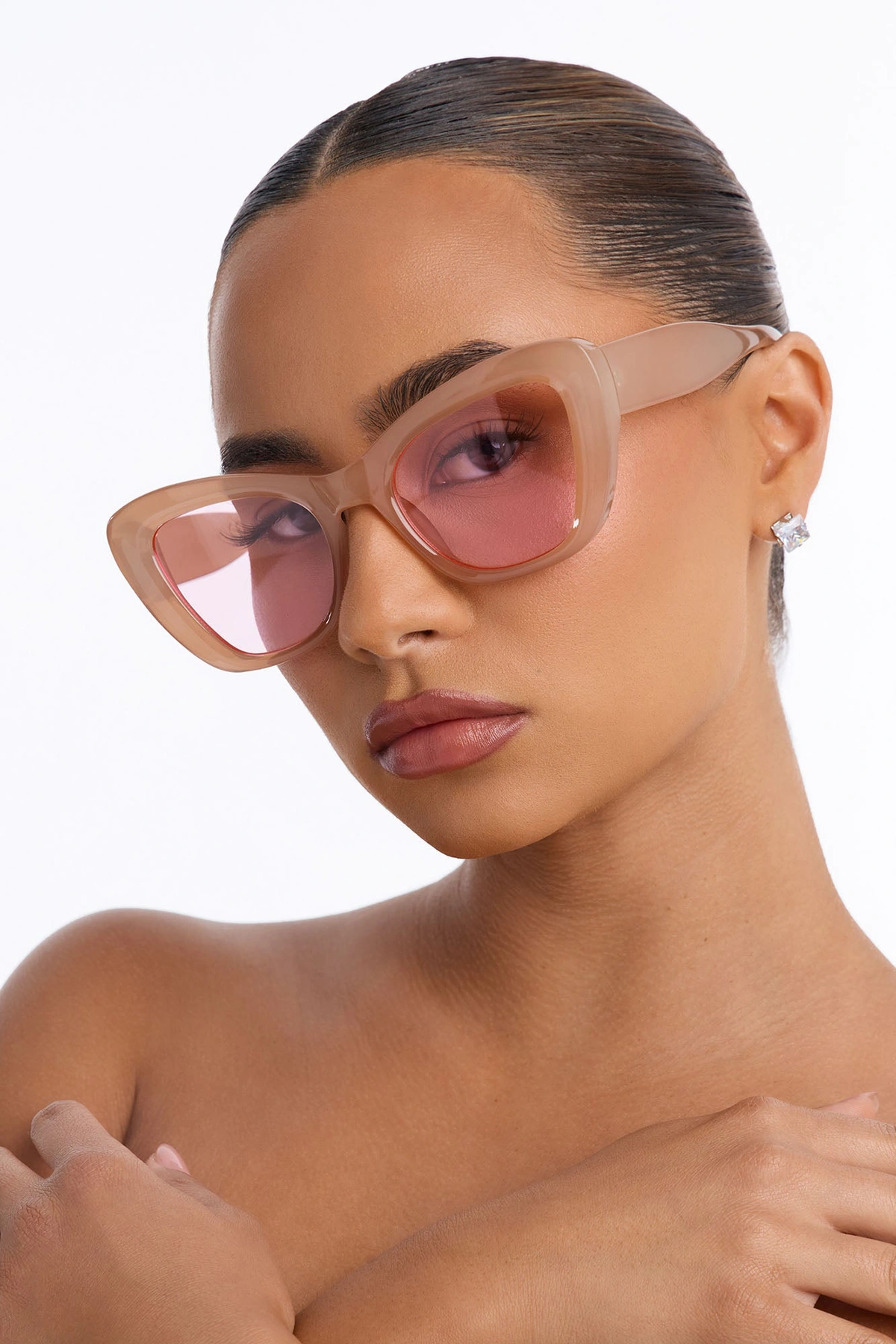 Kitty Wink Sunglasses - Nude/combo — Nude/combinação