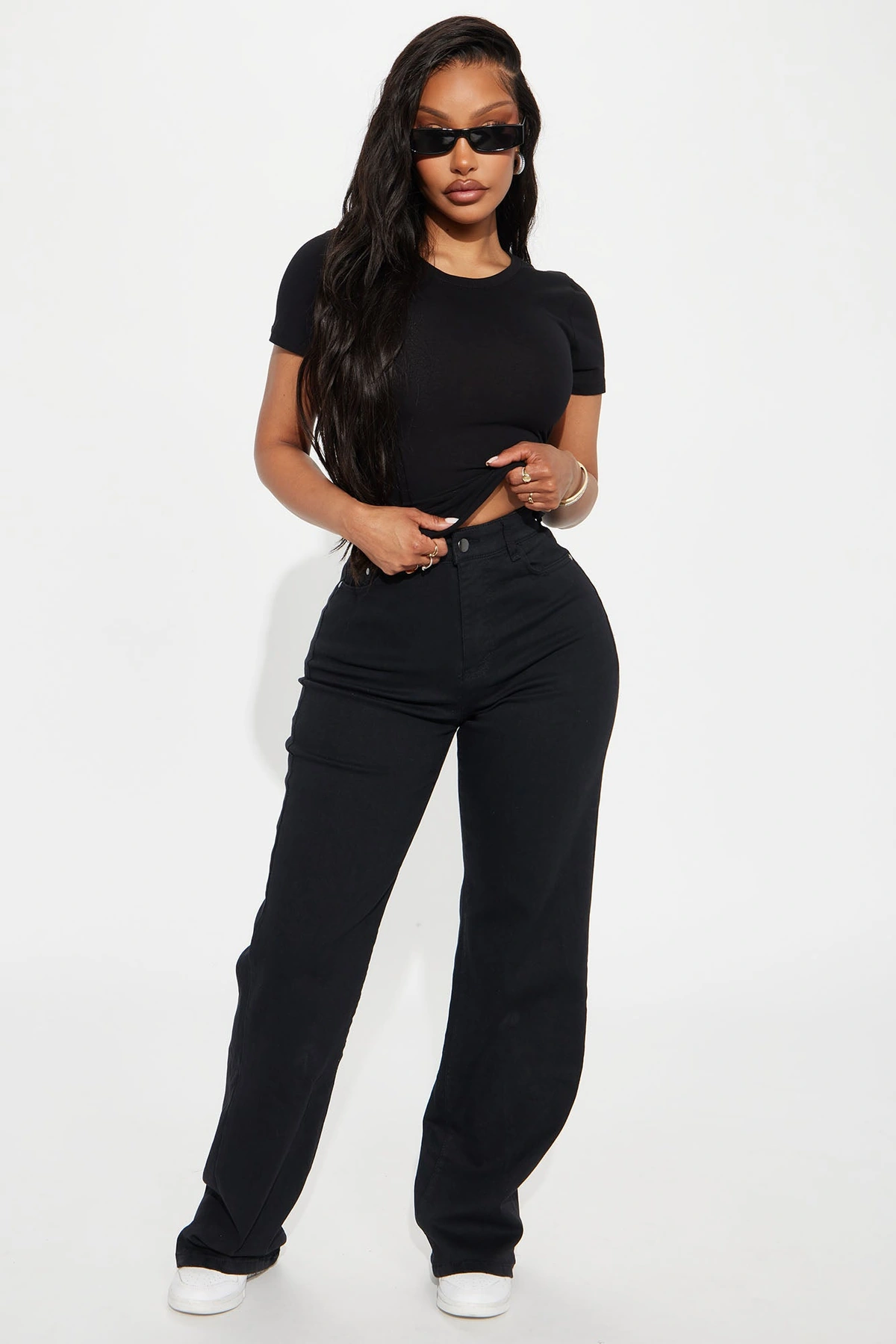 My Everyday Crew Neck Tee - Black — Preto
