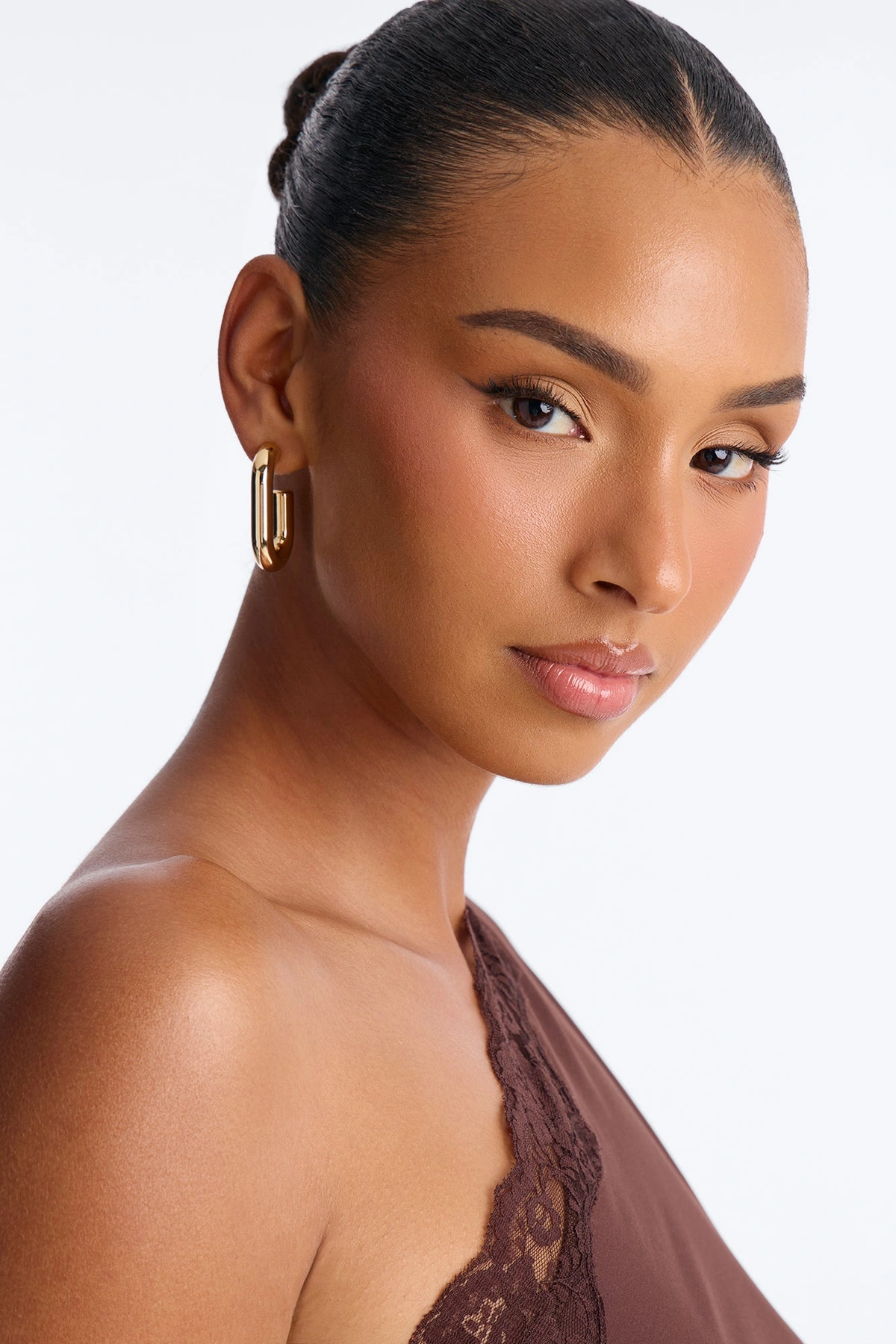 Something To Consider Hoop Earrings - Gold — Dourado