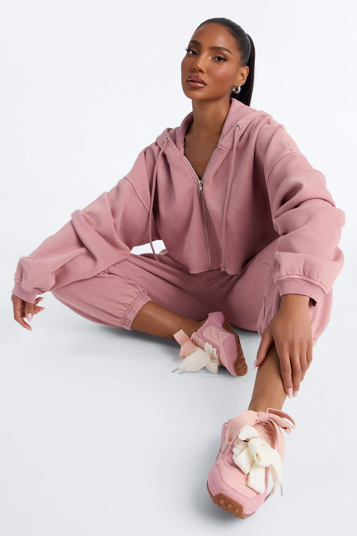 Winny Double Lace Slip On Sneakers - Blush — Blush