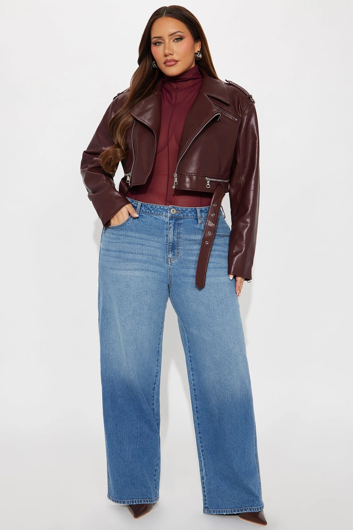 Never Changing Wide Leg Jeans - Medium Wash — Ganga de lavagem média