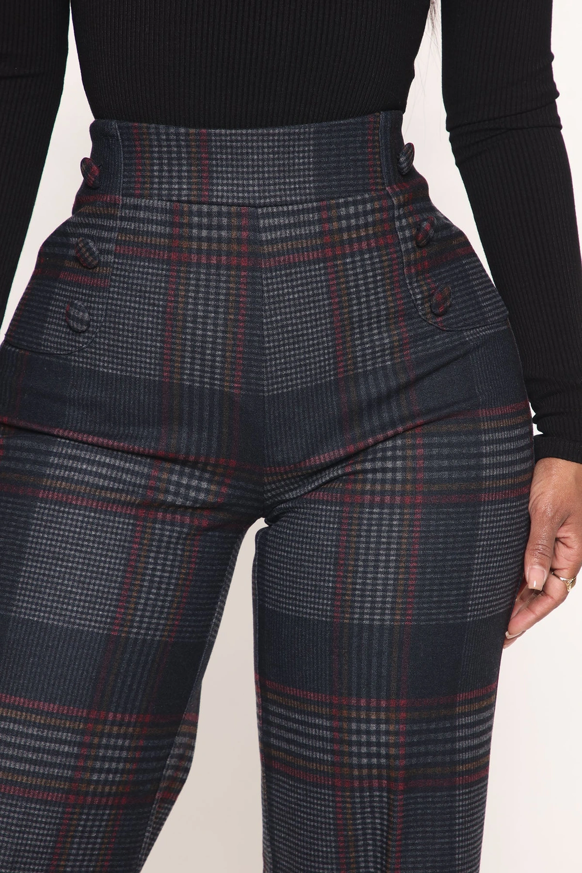 Feeling Preppy Wide Leg Pant 33 - Navy/combo — Azul-marinho/combinação