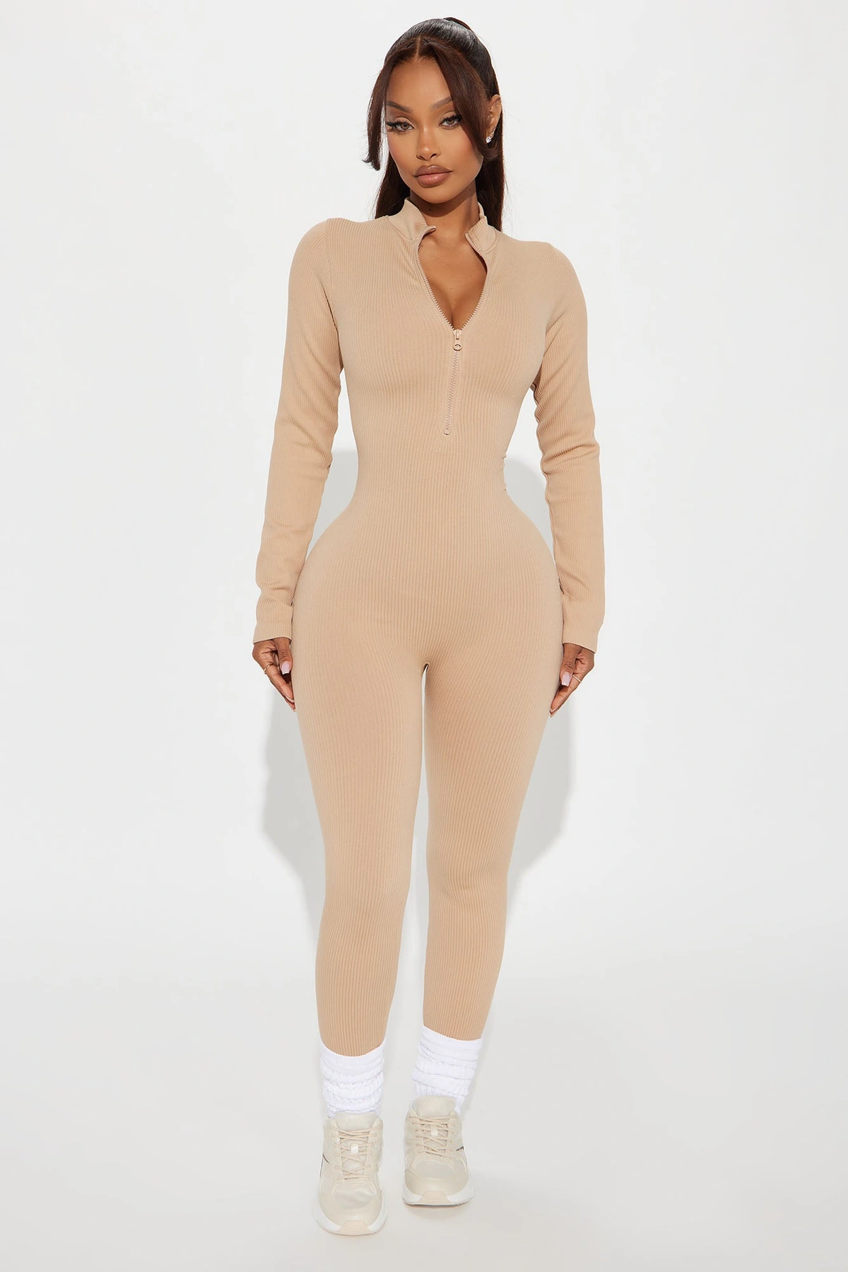 Chloe Seamless Jumpsuit - Nude — Nude