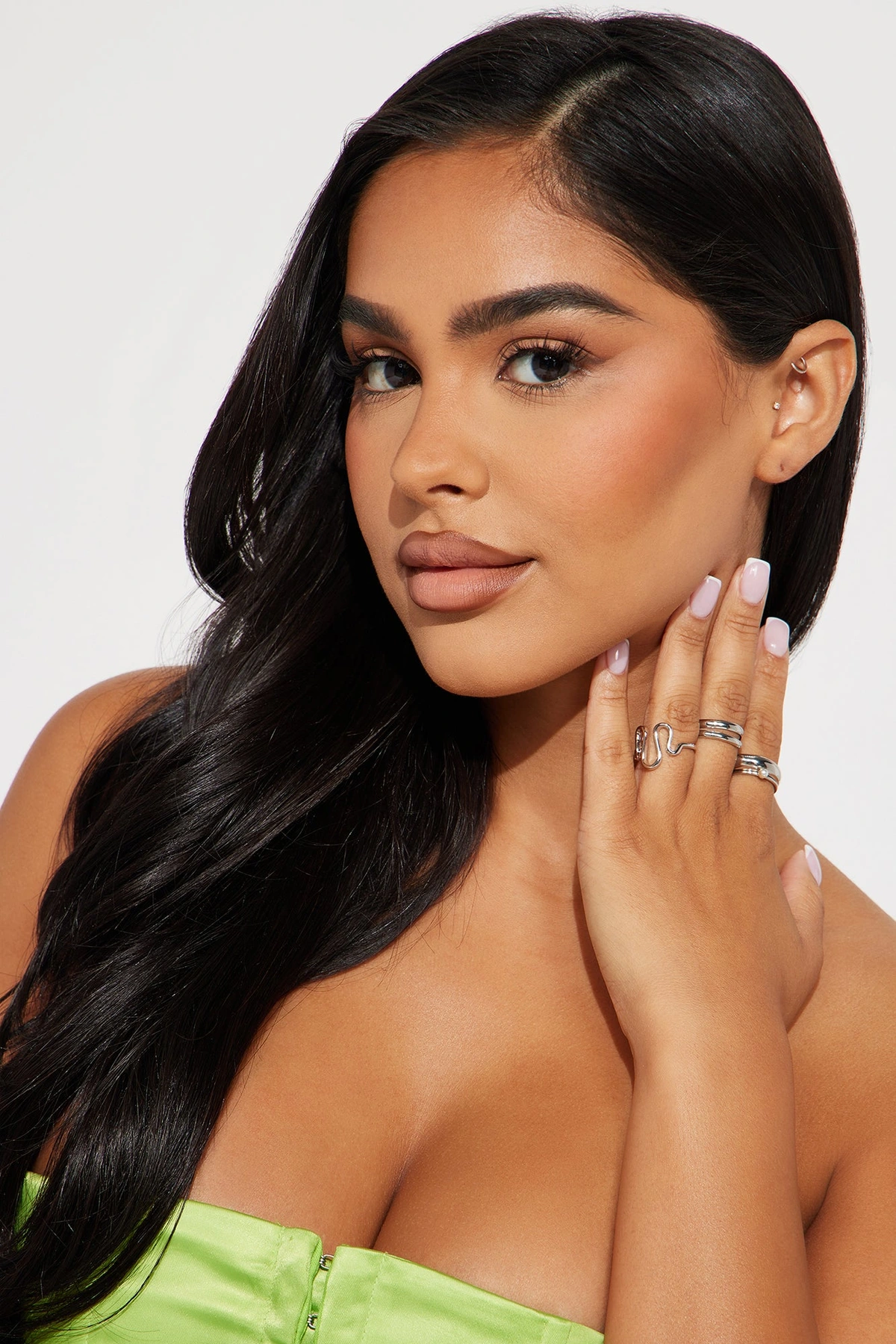 Best To Me 5 Piece Ring Set - Silver — Prateado