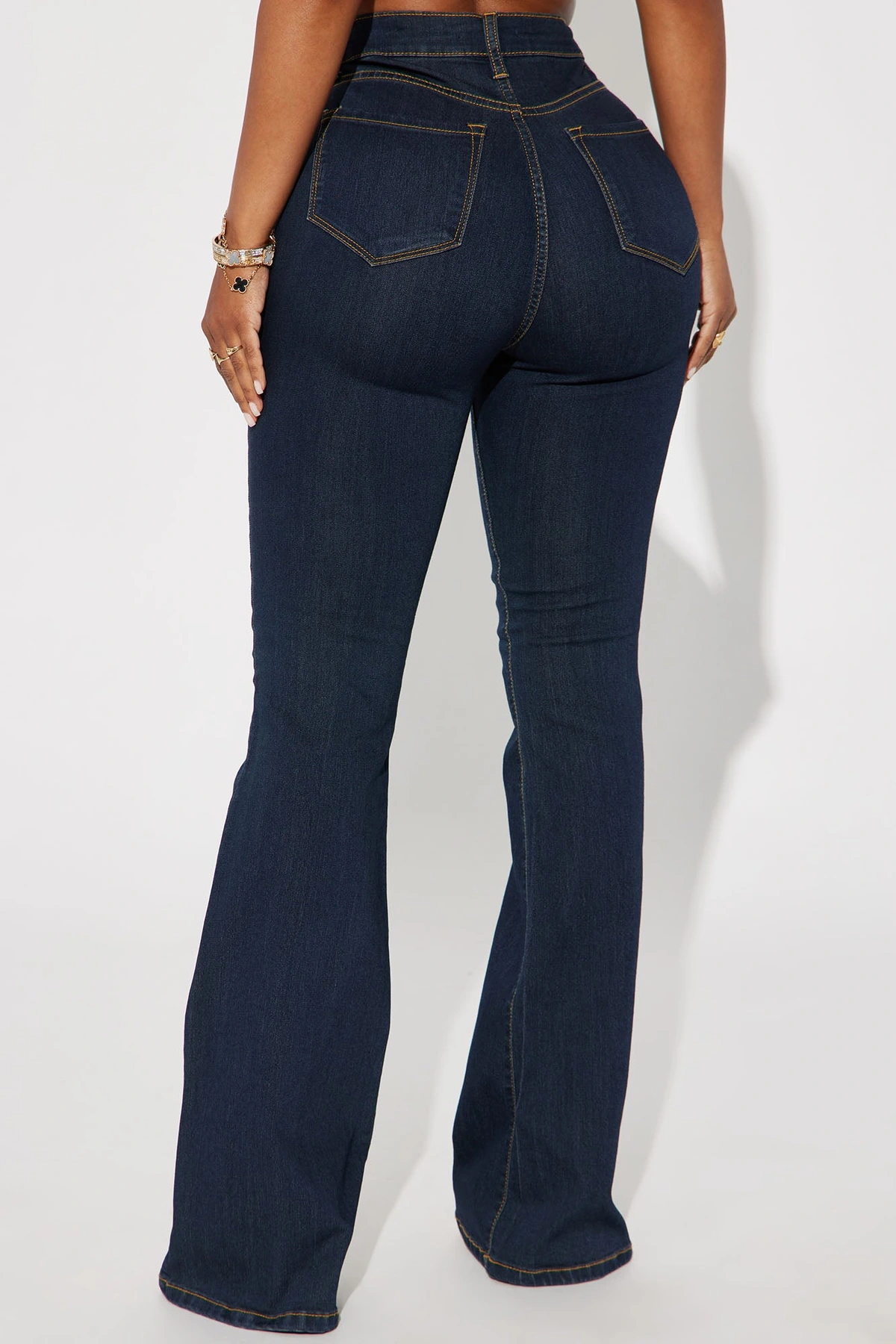 Deep In My Soul Flare Jeans - Dark Denim — escuro Ganga