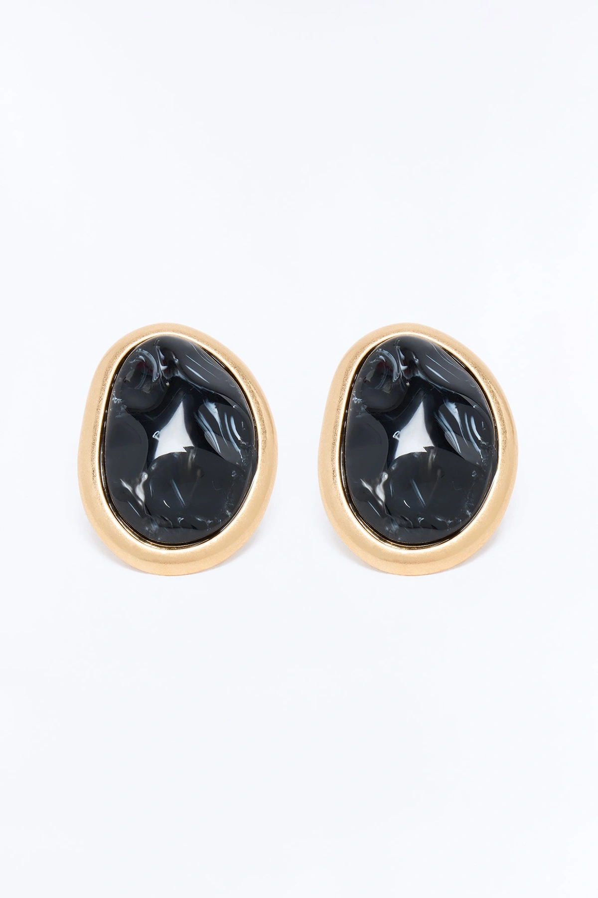Moonstone Ring - Black/Gold — Preto/Dourado