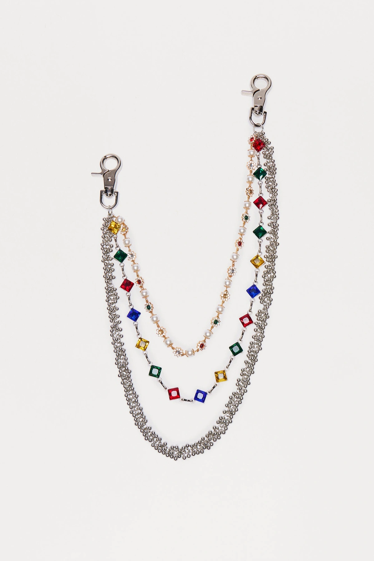 Never Losing Pant Chain - Silver/Multi — Prateado/Multicolor