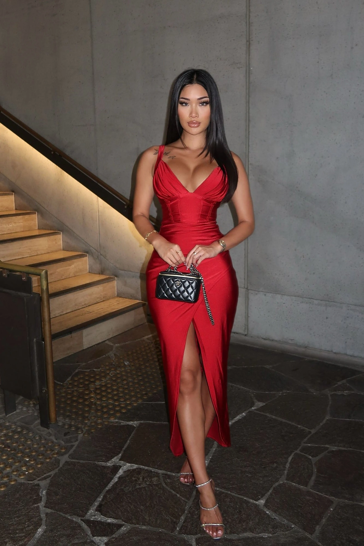On Scene Maxi Dress - Red — Vermelho
