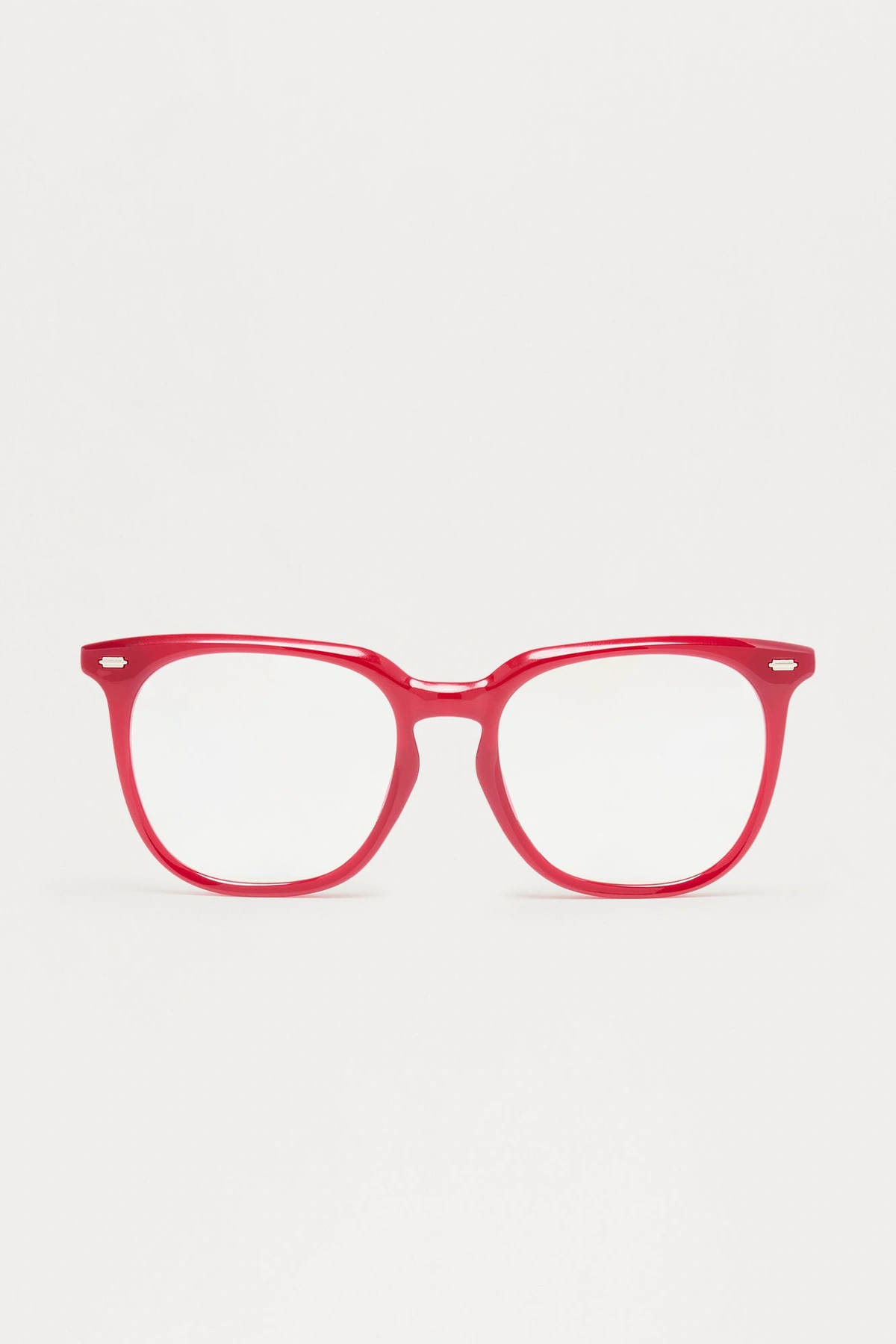 Aced It Square Blue Light Glasses - Red — Vermelho