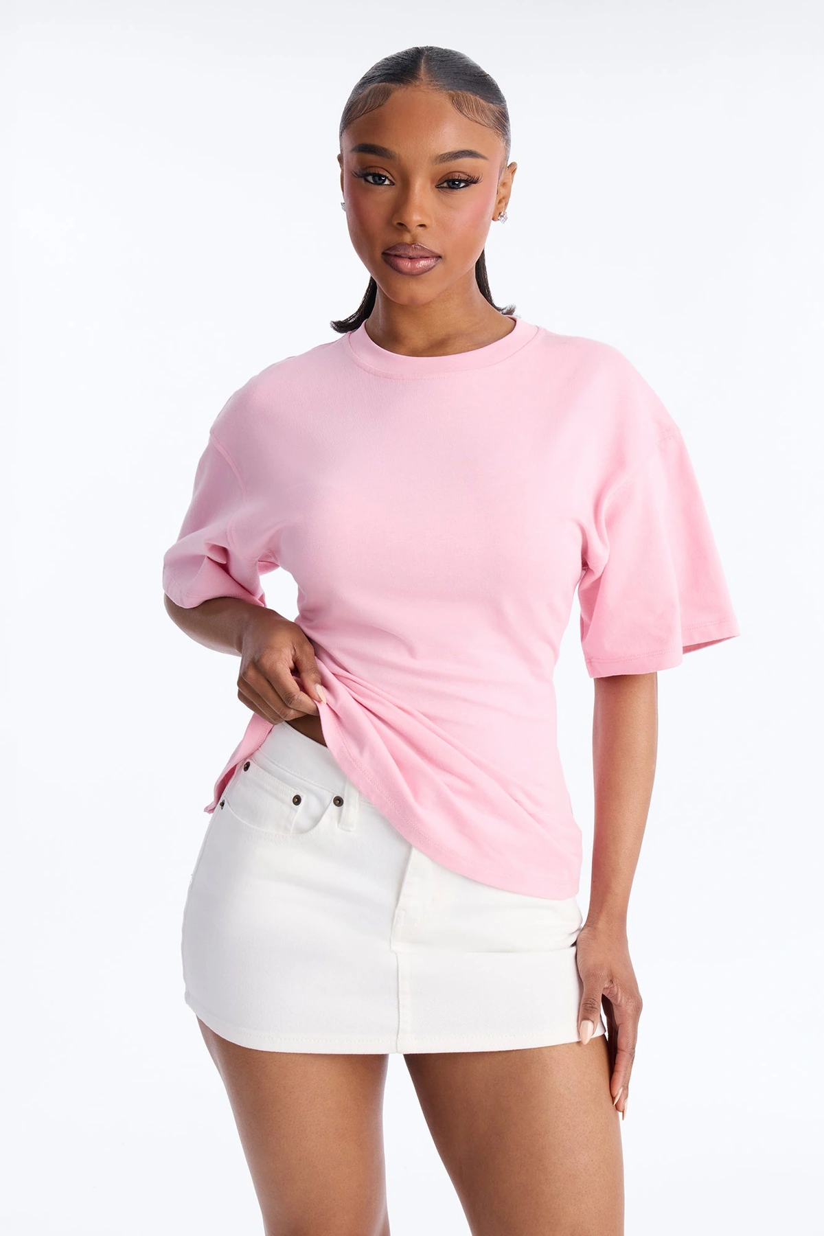 Jayden Fitted T-Shirt - Pink — Rosa