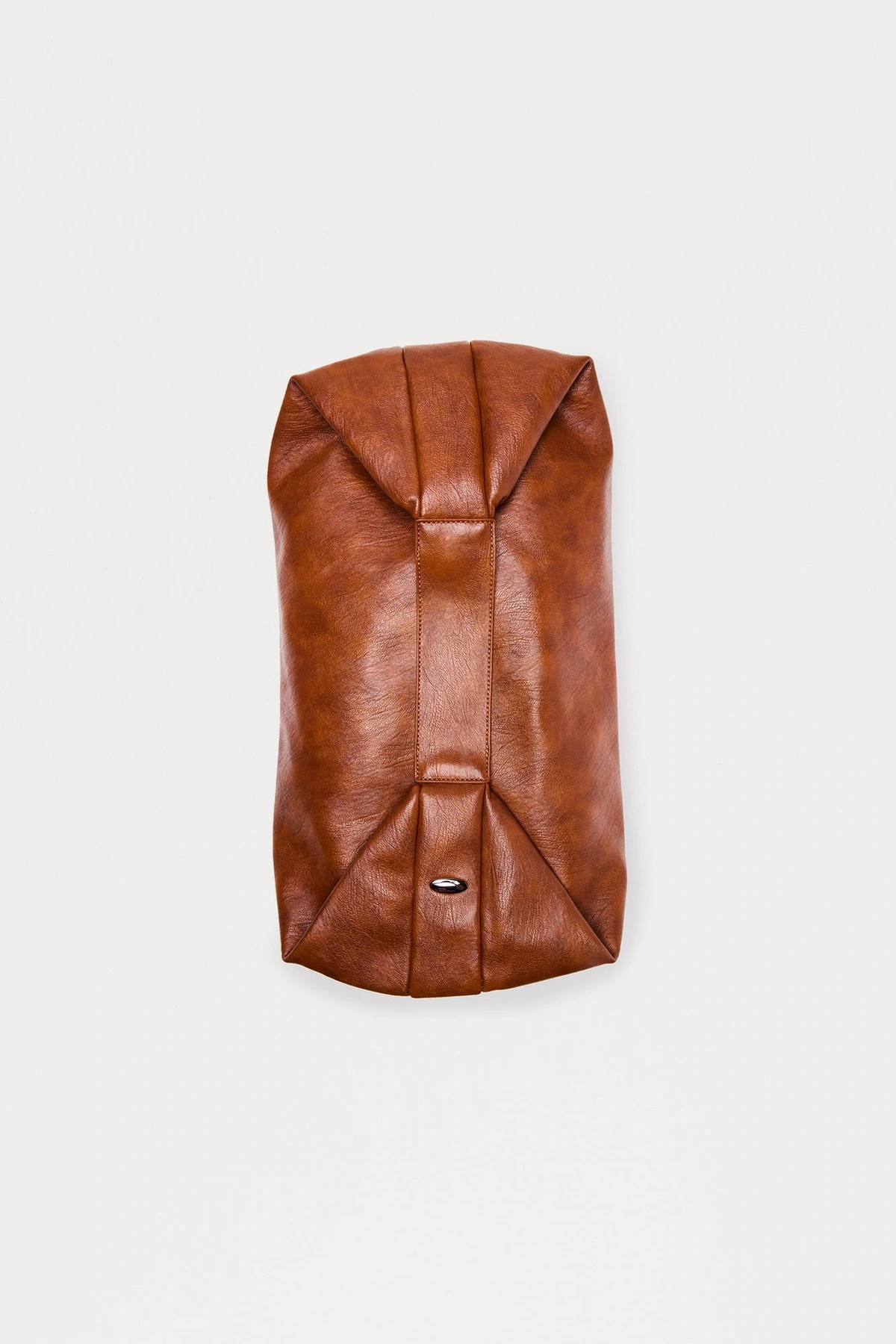 Second Guessing Distressed Faux Leather Shoulder Bag - Cognac — Cognac