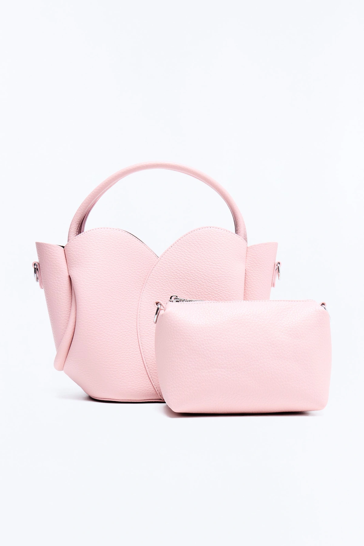 Tulip Fields Faux Leather 2 Piece Set - Pink — Rosa