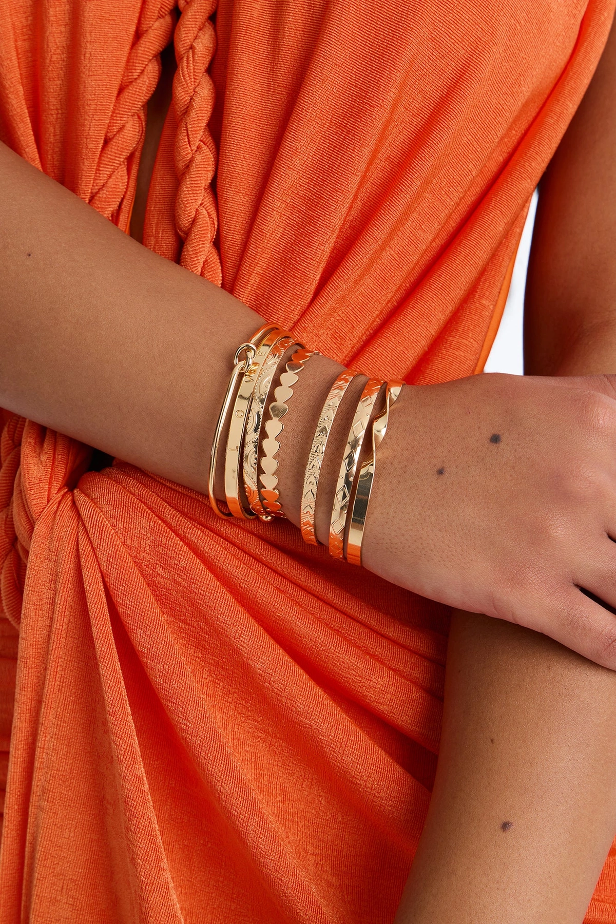 Simply Love 7 Piece Bracelet Set - Gold — Dourado