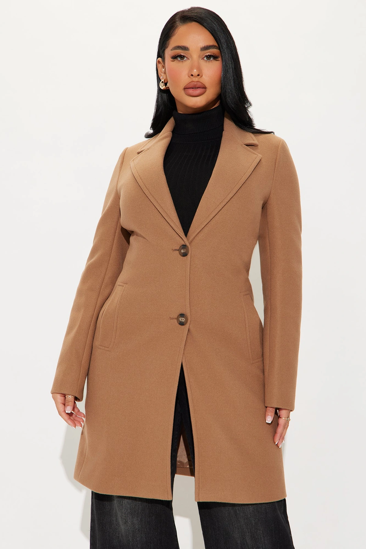 Julia Wool Coat - Camel — Camel